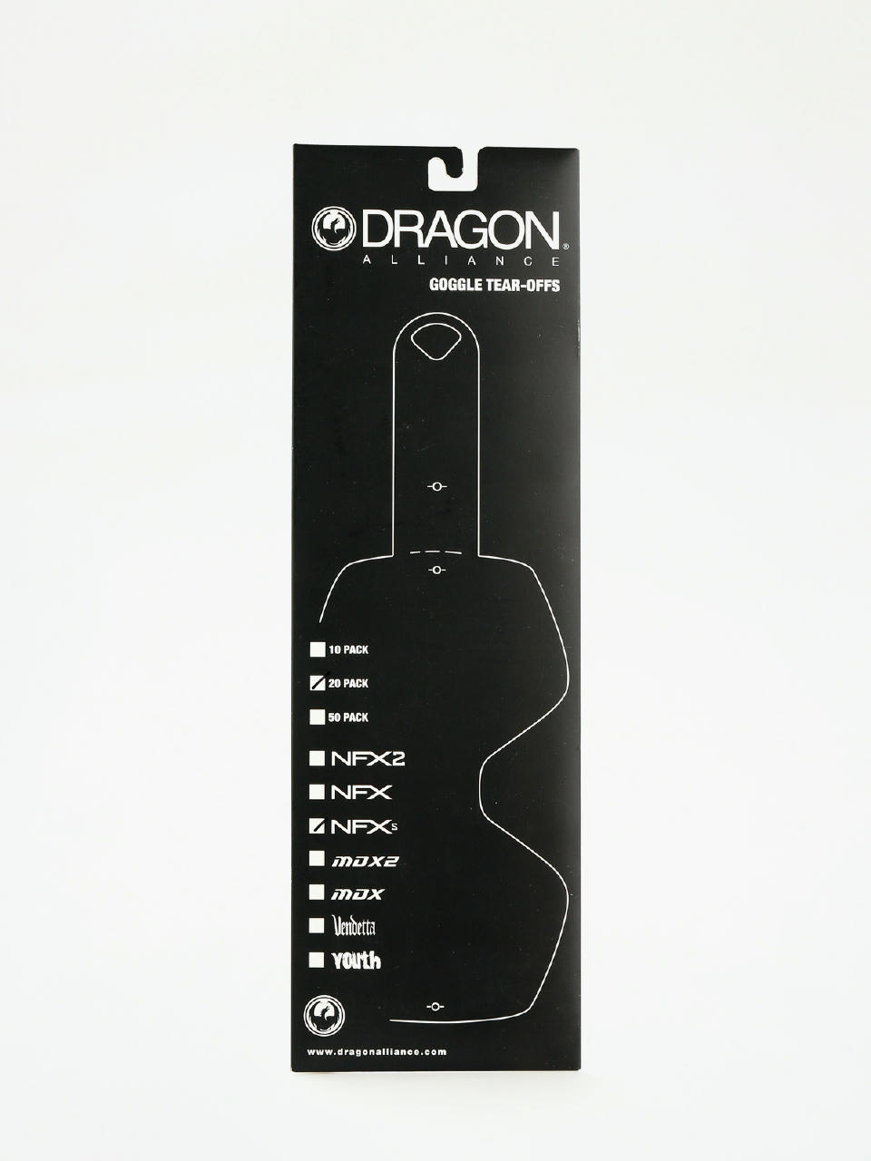 Dragon NFXs Gyorsan a szemüveghez (tear off 20 pack clear)