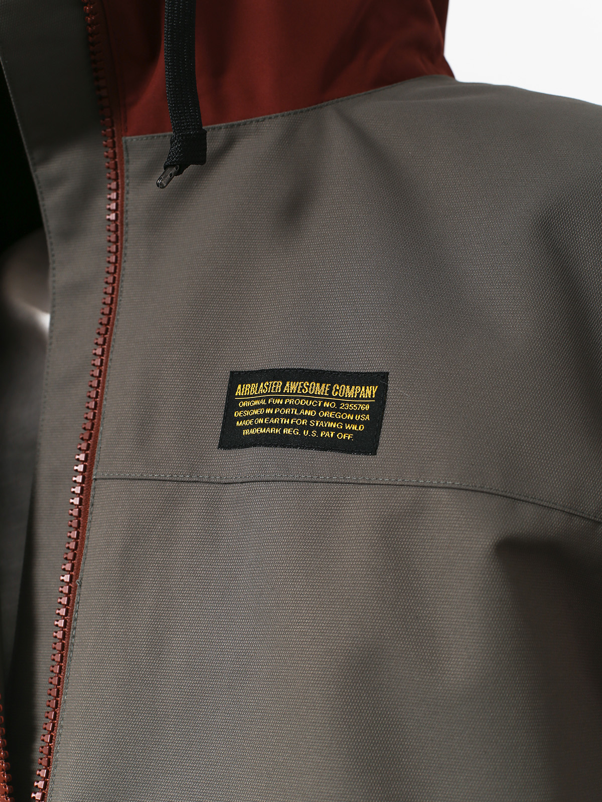 Férfi Airblaster Toaster Snowboard dzseki (grey oxblood)