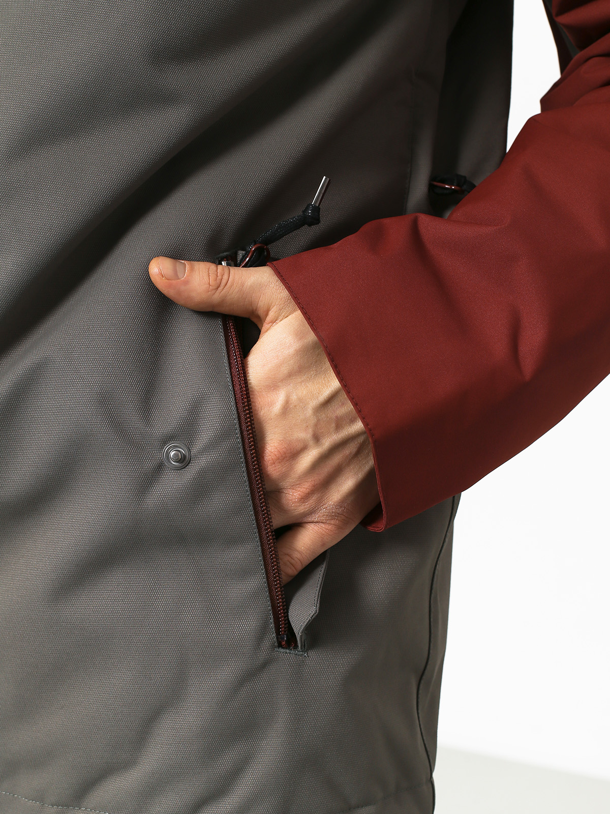 Férfi Airblaster Toaster Snowboard dzseki (grey oxblood)