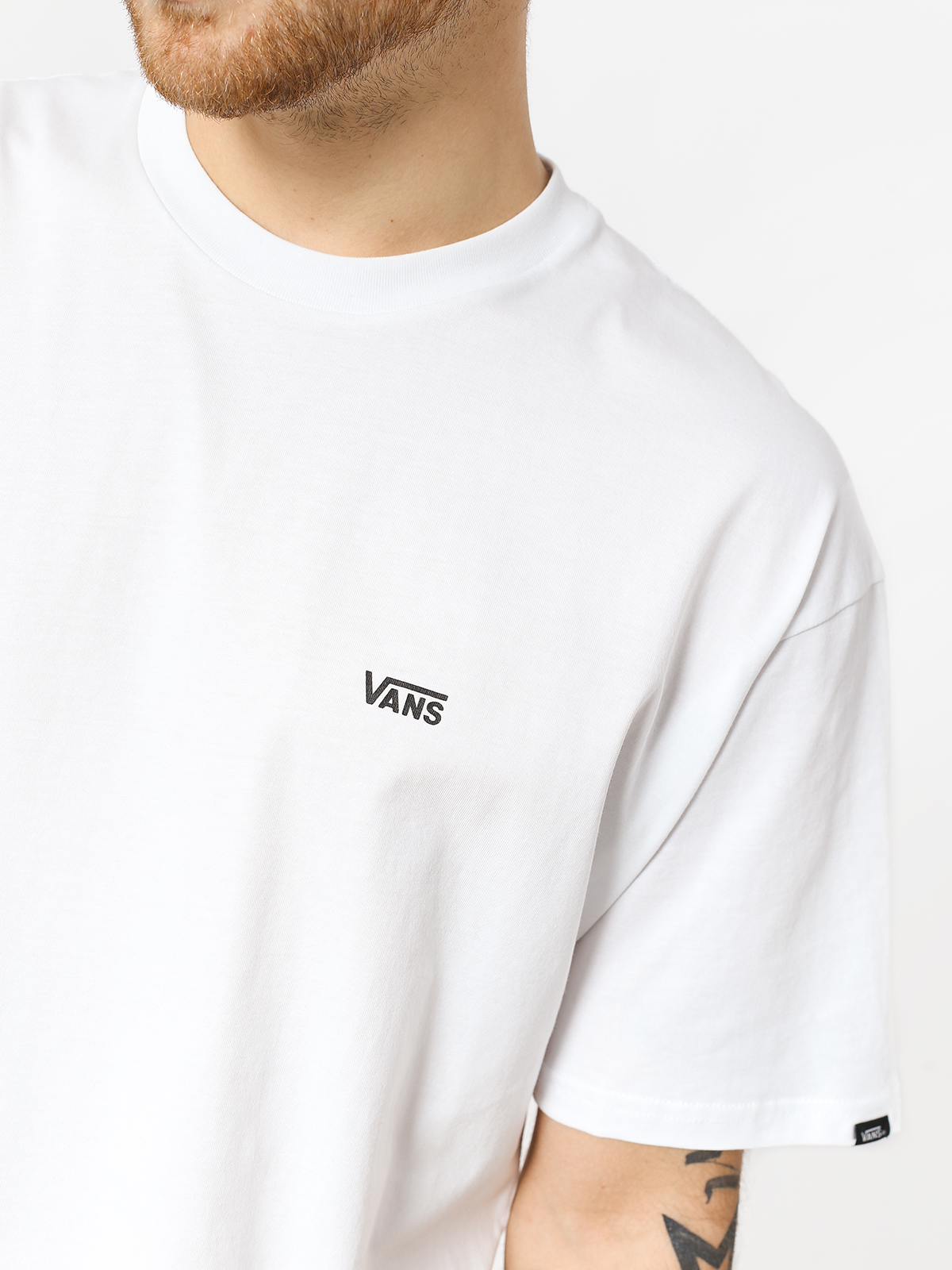 Vans Left Chest Logo Póló (white/black)