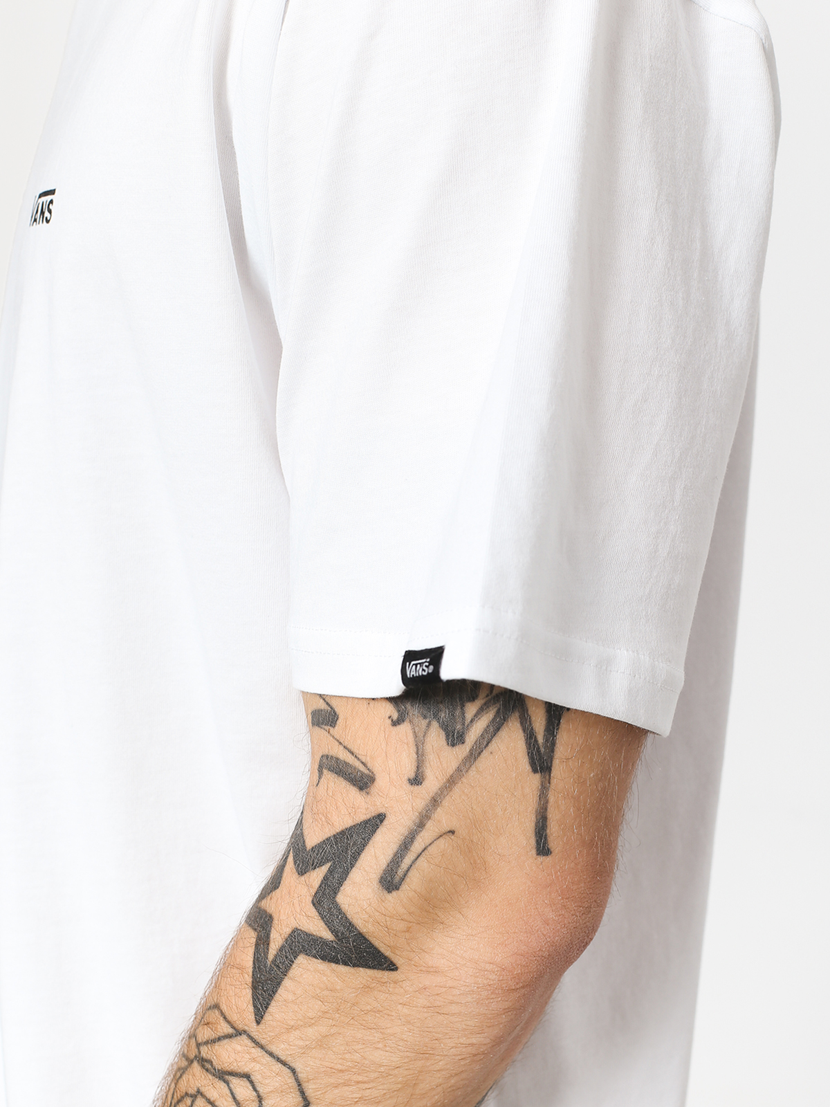 Vans Left Chest Logo Póló (white/black)