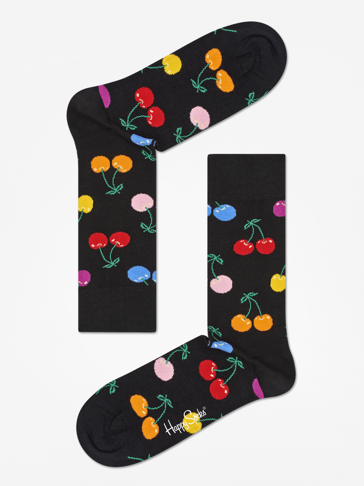 Happy Socks Cherry Zokni (black/multi)