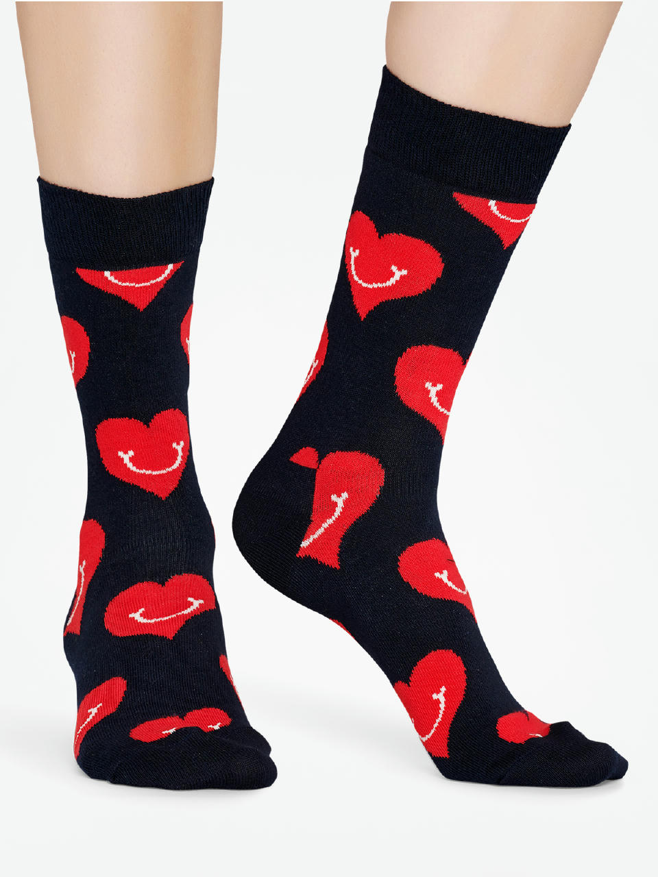 Zokni Happy Socks Smiley Heart (black/red)