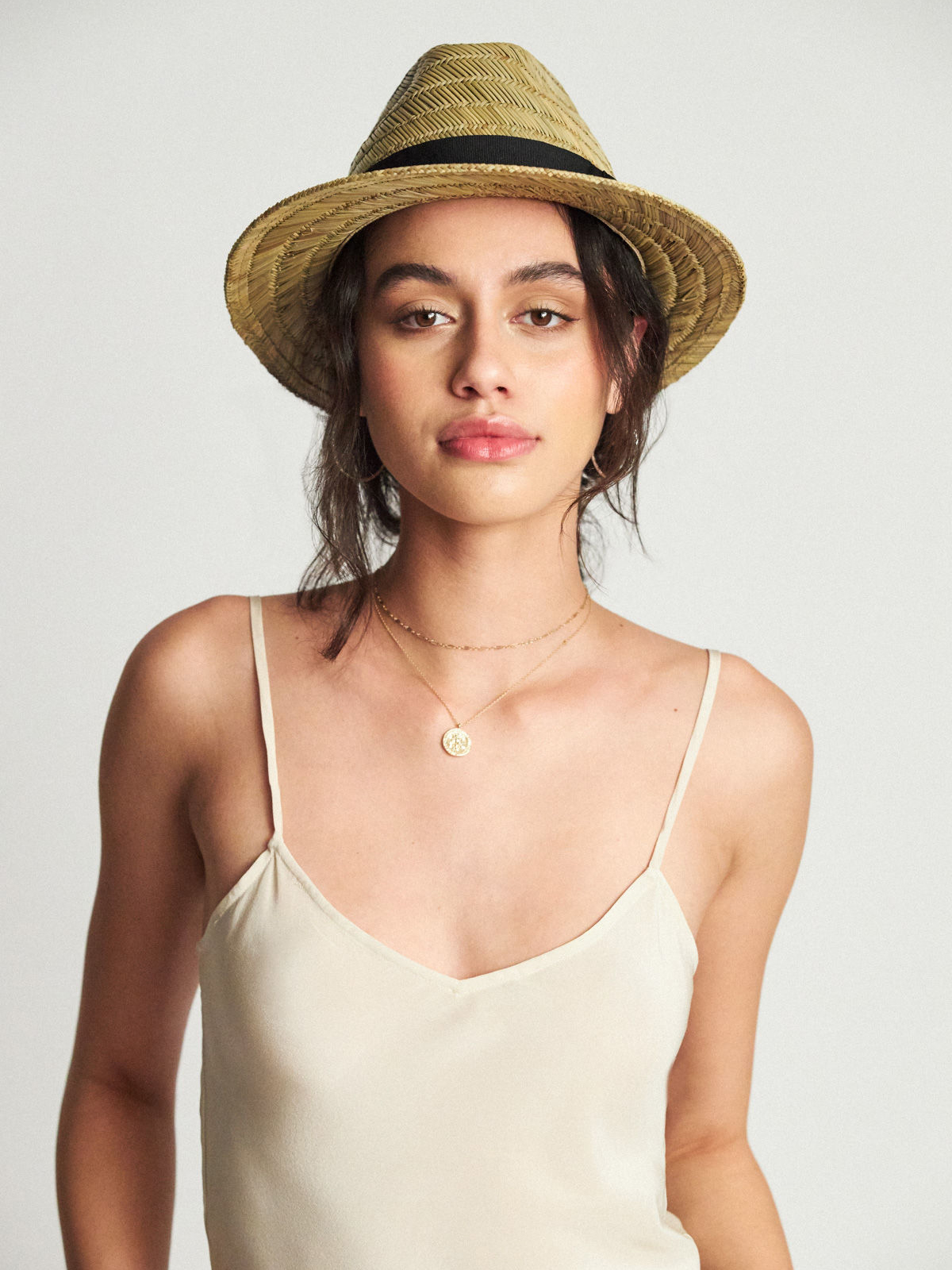 Brixton Rollins Fedora Kalap (tan/black)