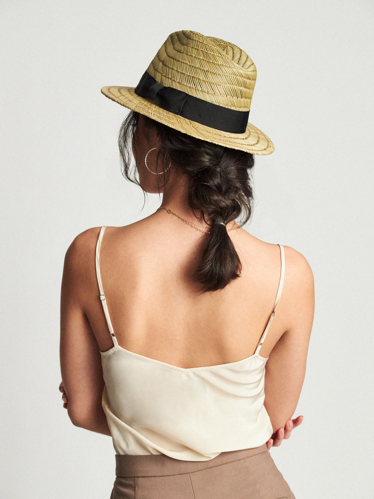 Brixton Rollins Fedora Kalap (tan/black)