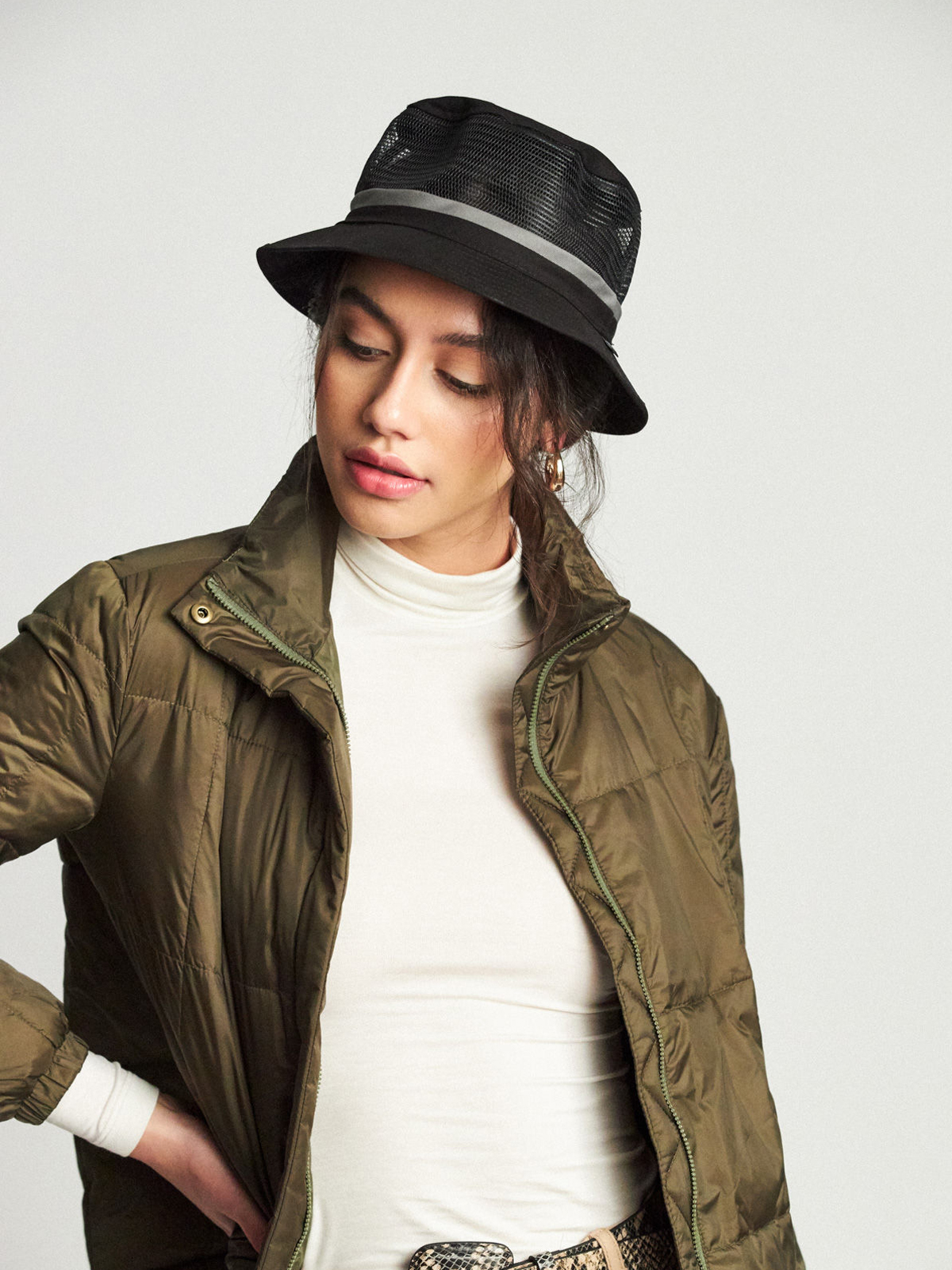 Brixton Hardy Bucket Hat Kalap (black/grey)