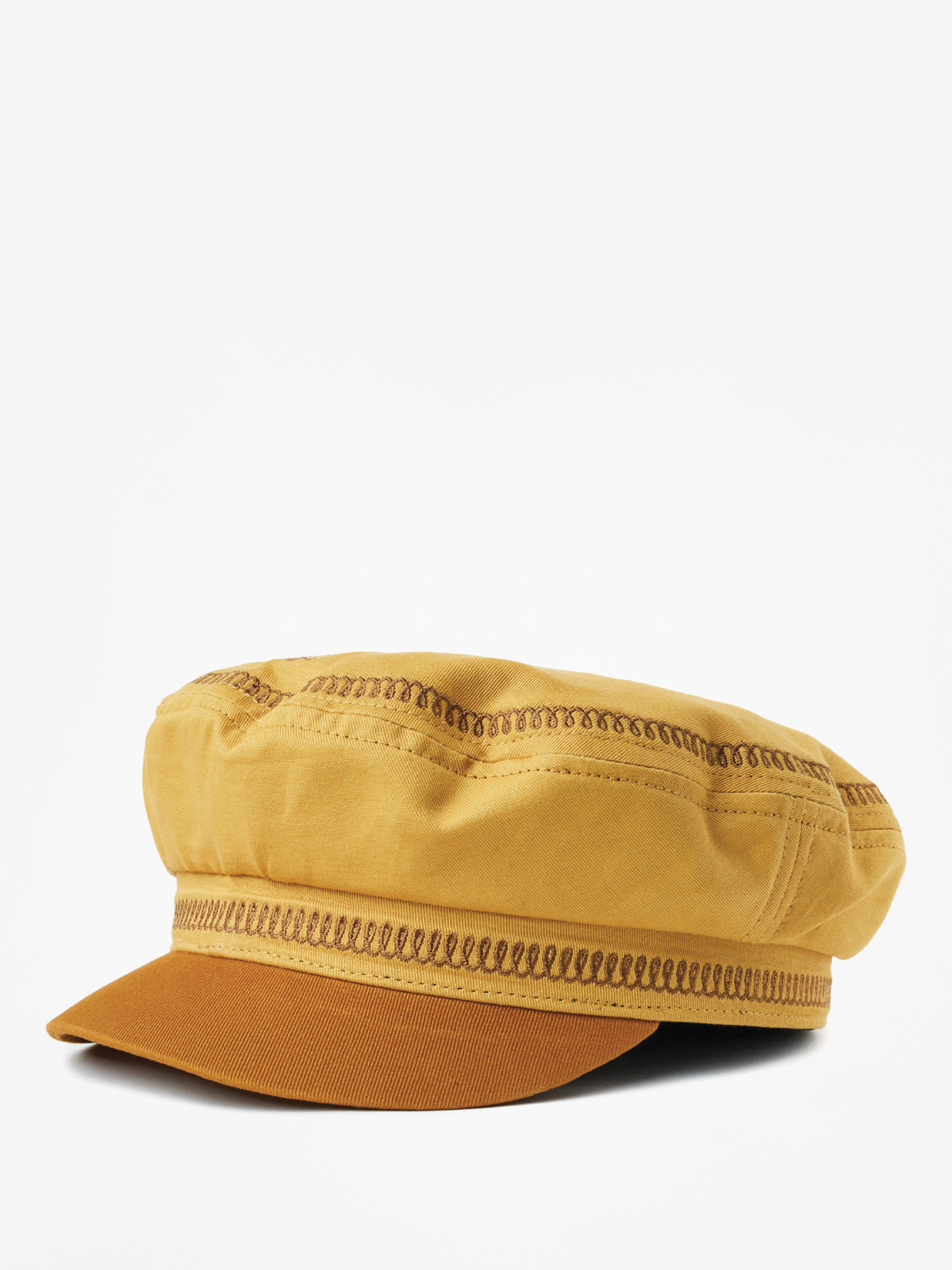Brixton Fiddler Emb ZD Flat cap (nugget gold)