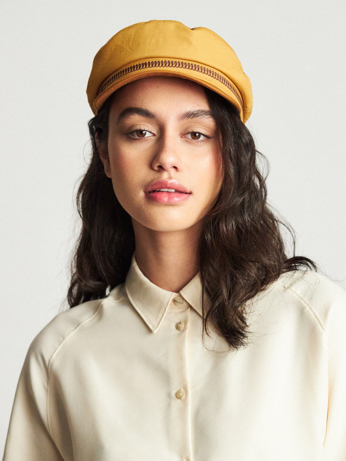 Brixton Fiddler Emb ZD Flat cap (nugget gold)