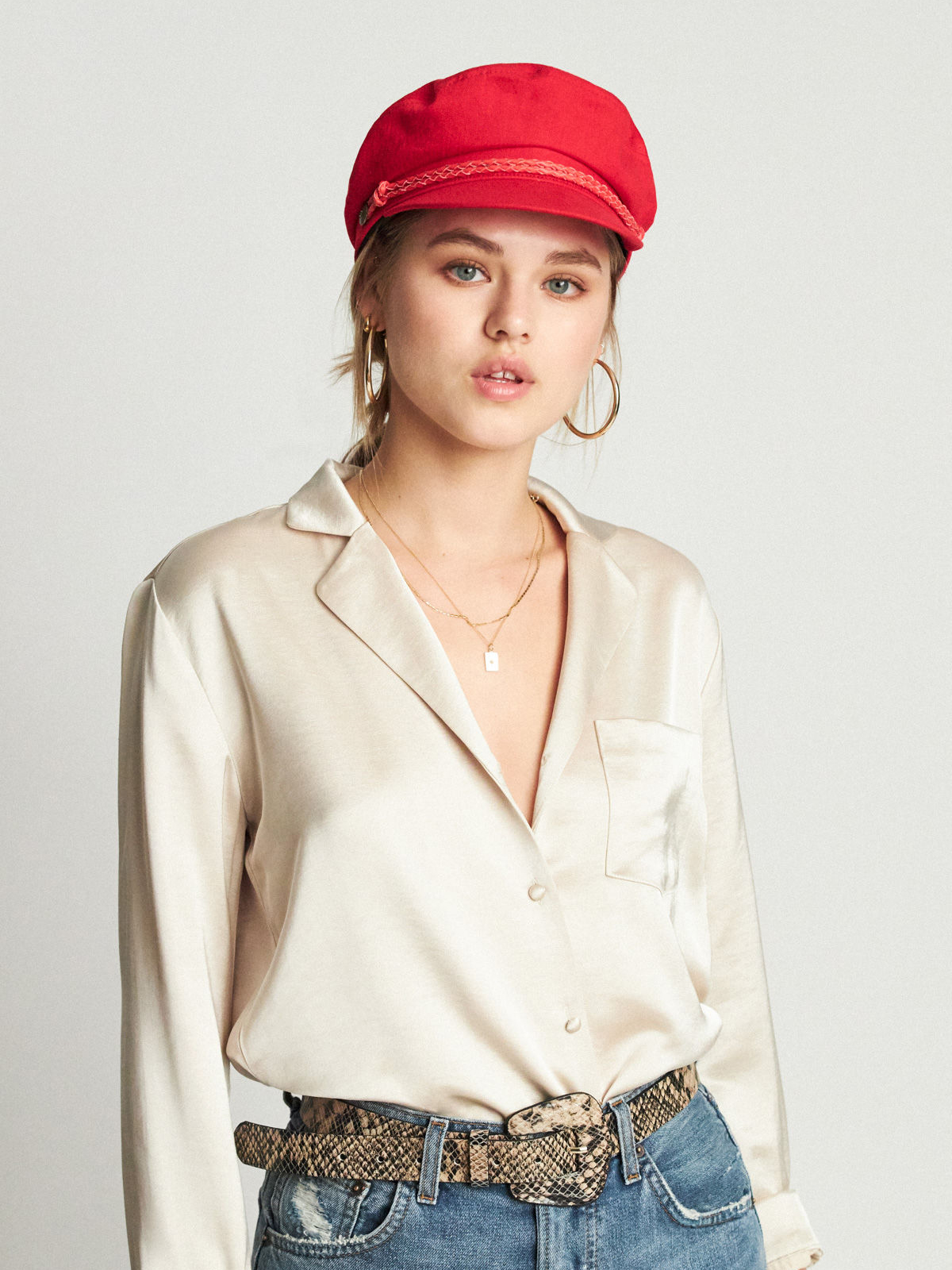 Brixton Ashland ZD Wmn Flat cap (scarlet)