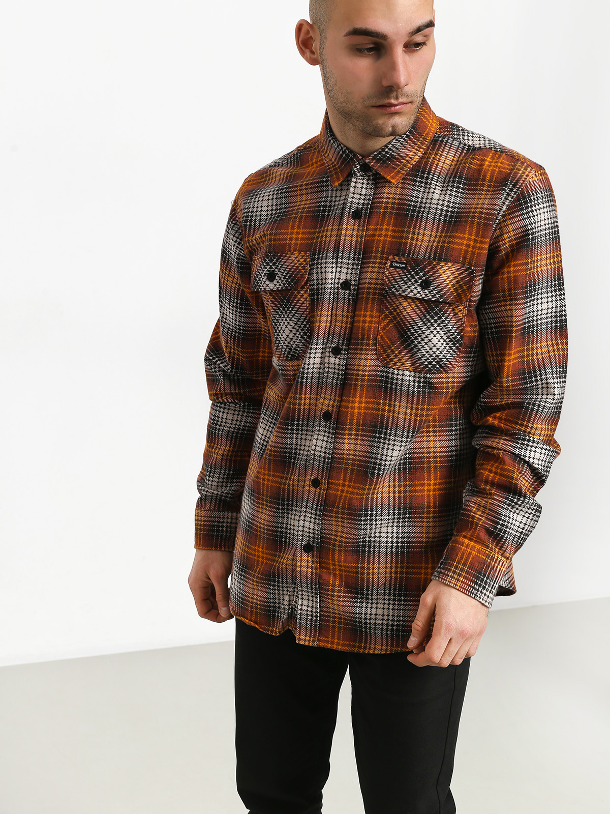 Brixton Bowery Lw Flannel Ing (burnt orange)