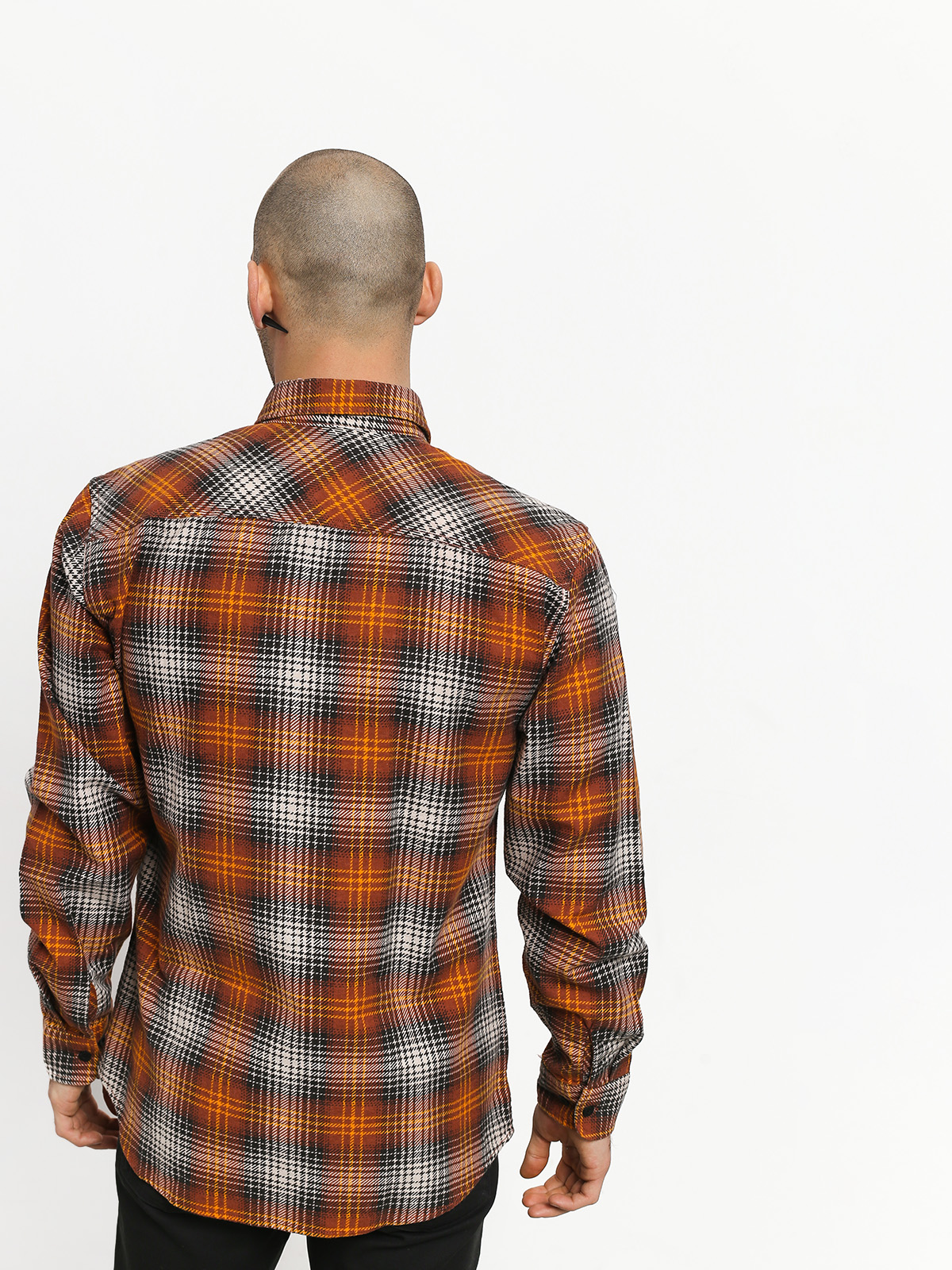 Brixton Bowery Lw Flannel Ing (burnt orange)