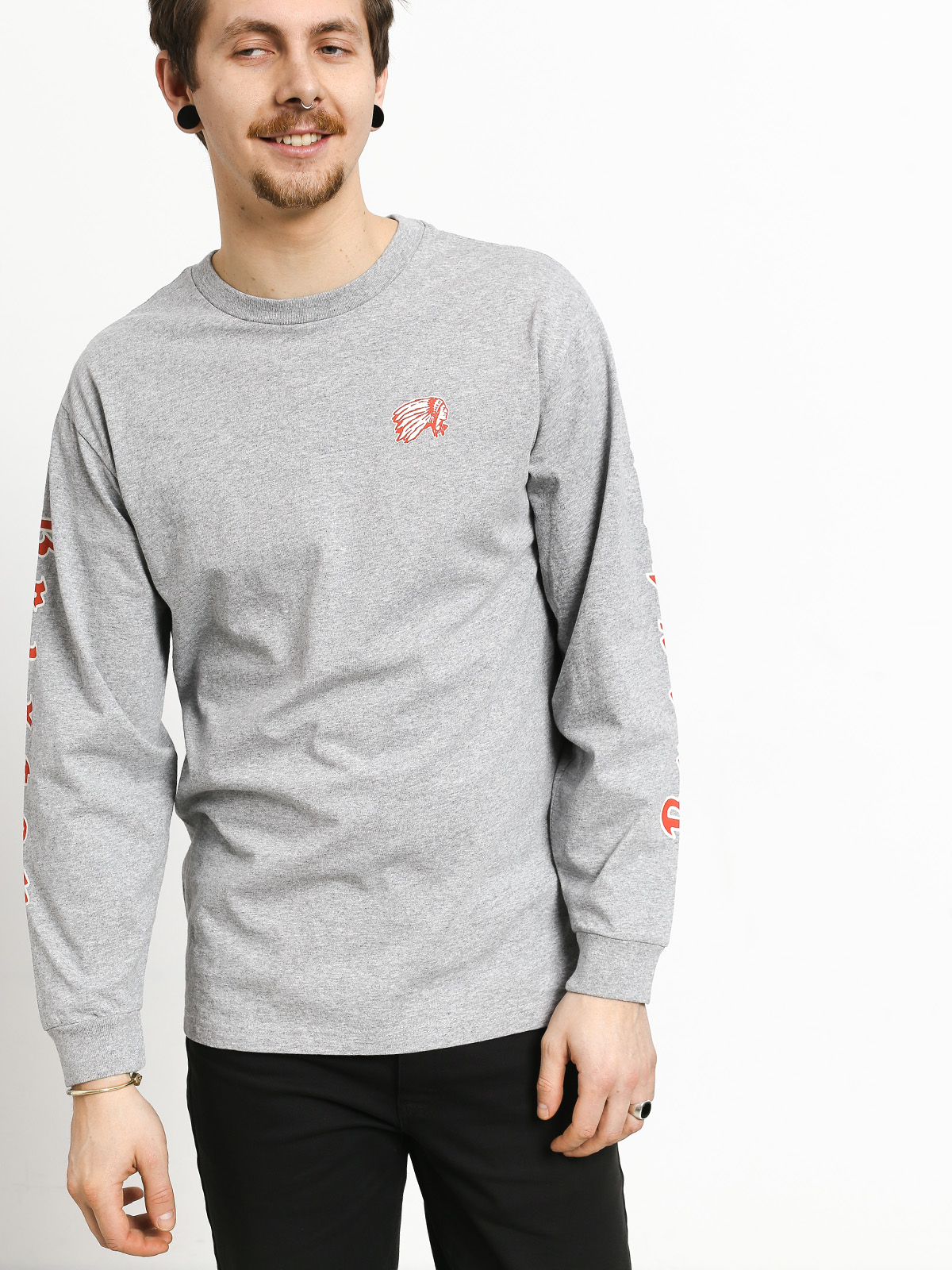 Brixton Primo Stt Hosszú ujjú felső (heather grey)