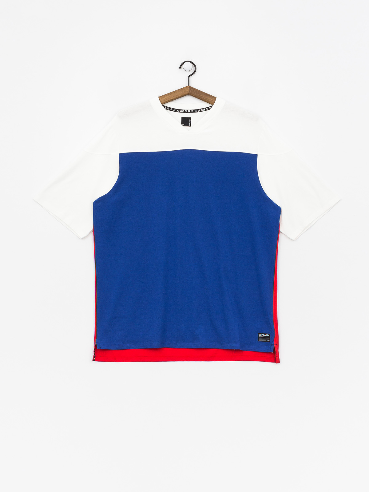 Supra All City Team Jersey Ujjatlan felső (white/blue/red)