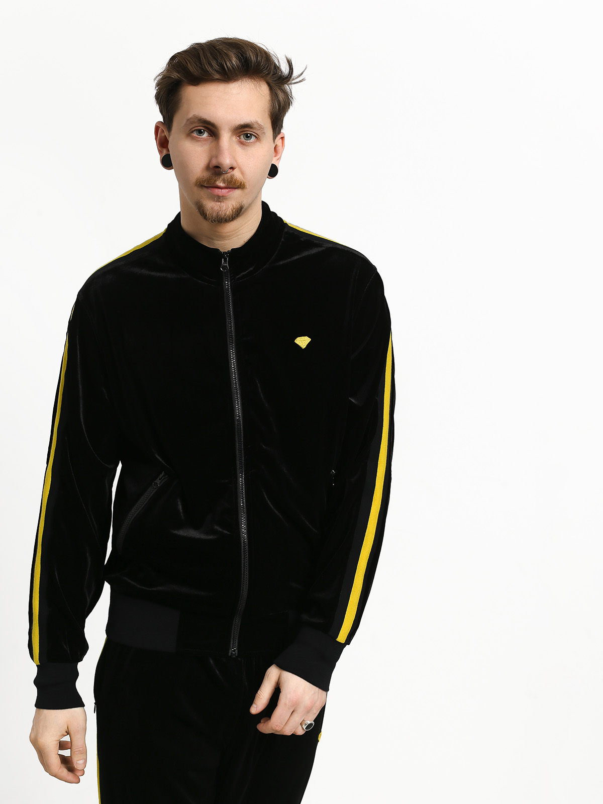 Diamond Supply Co. Brilliant Striped Track Dzseki (black)