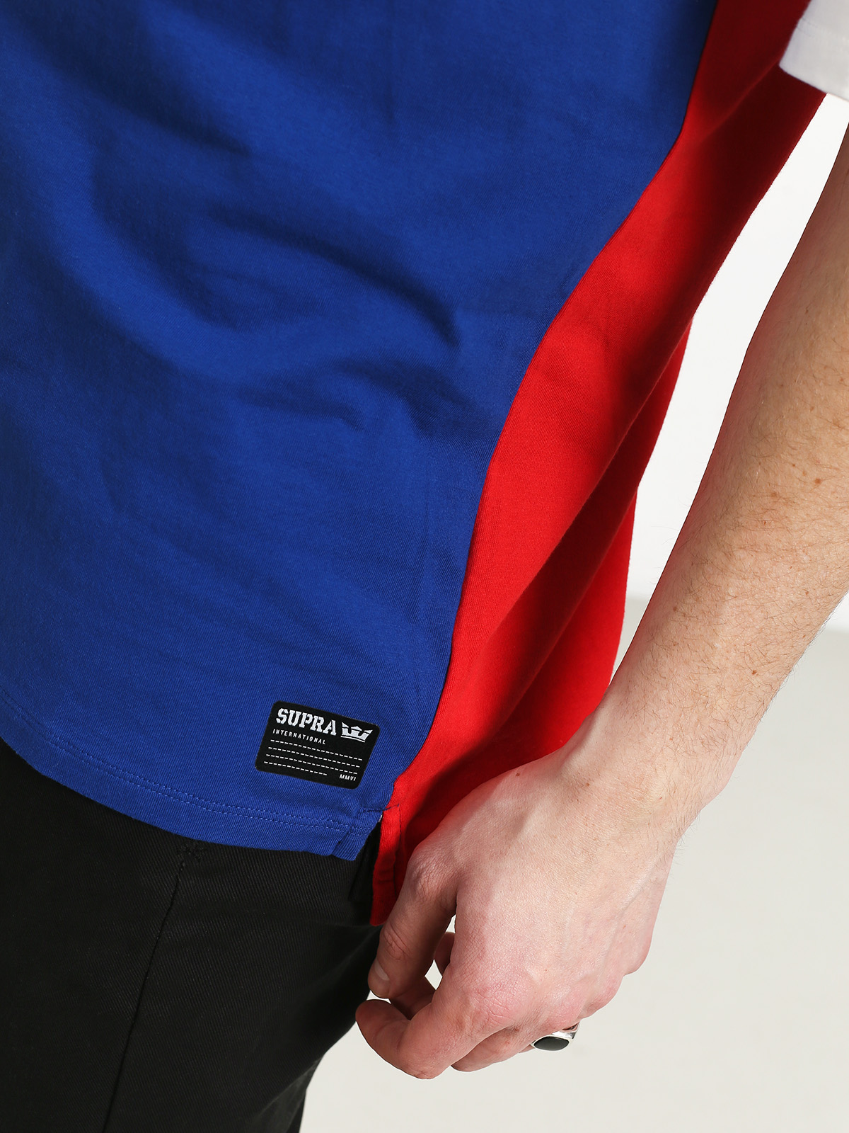 Supra All City Team Jersey Ujjatlan felső (white/blue/red)