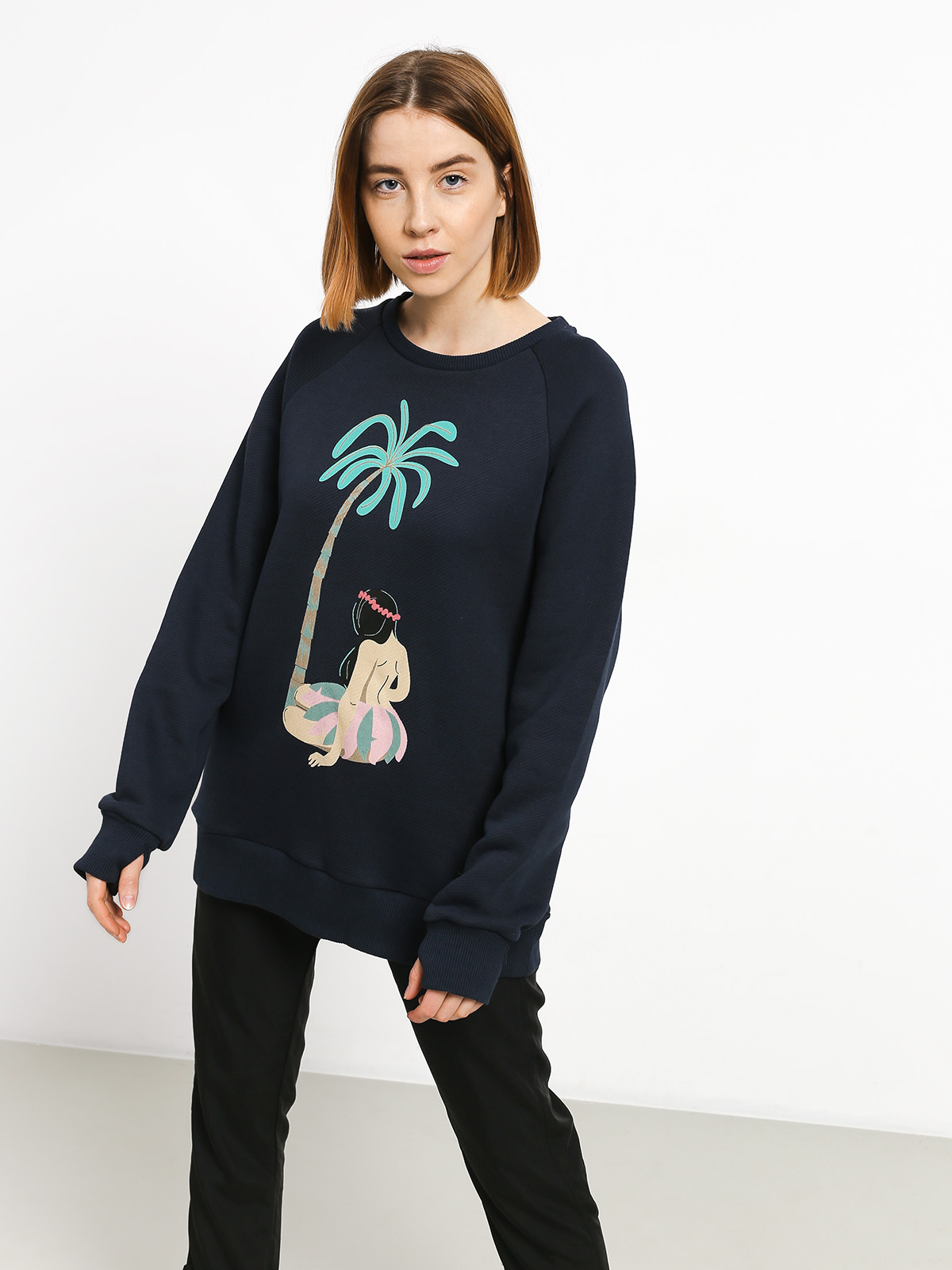 Femi Stories Hula Wmn Pulóver (nvy)
