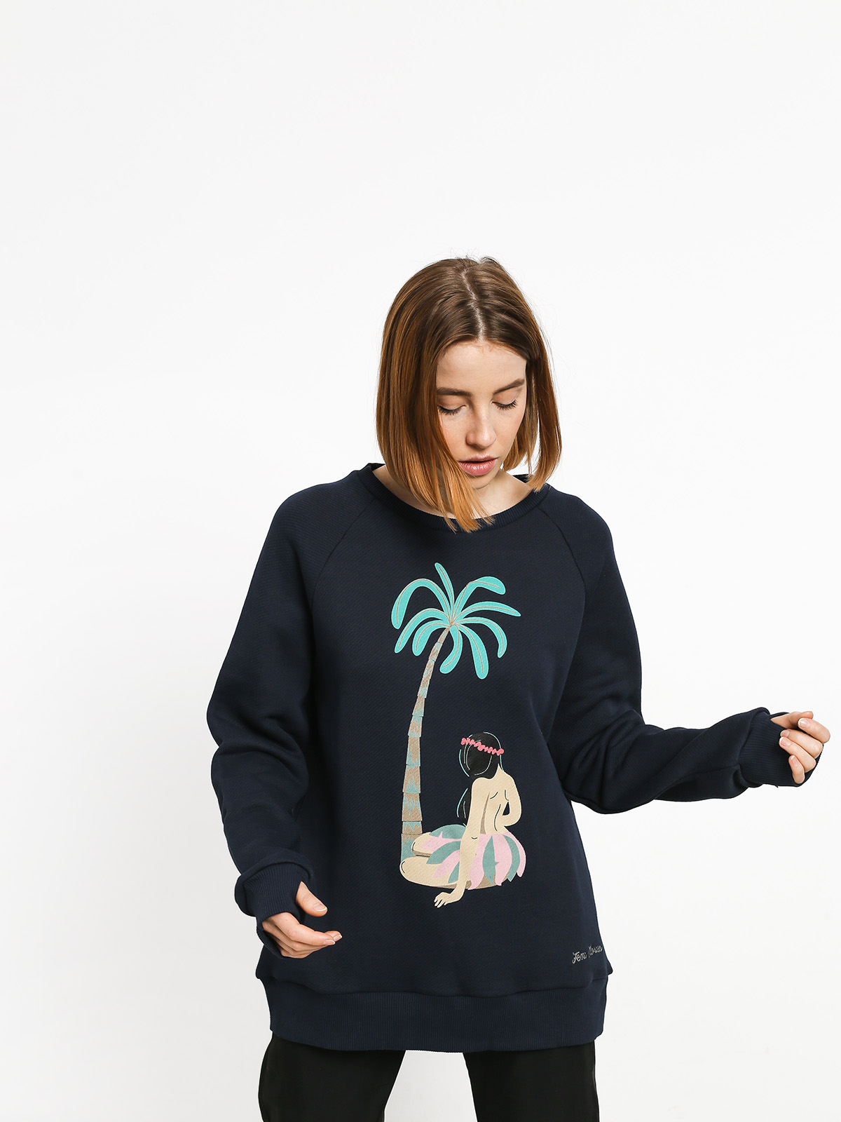 Femi Stories Hula Wmn Pulóver (nvy)