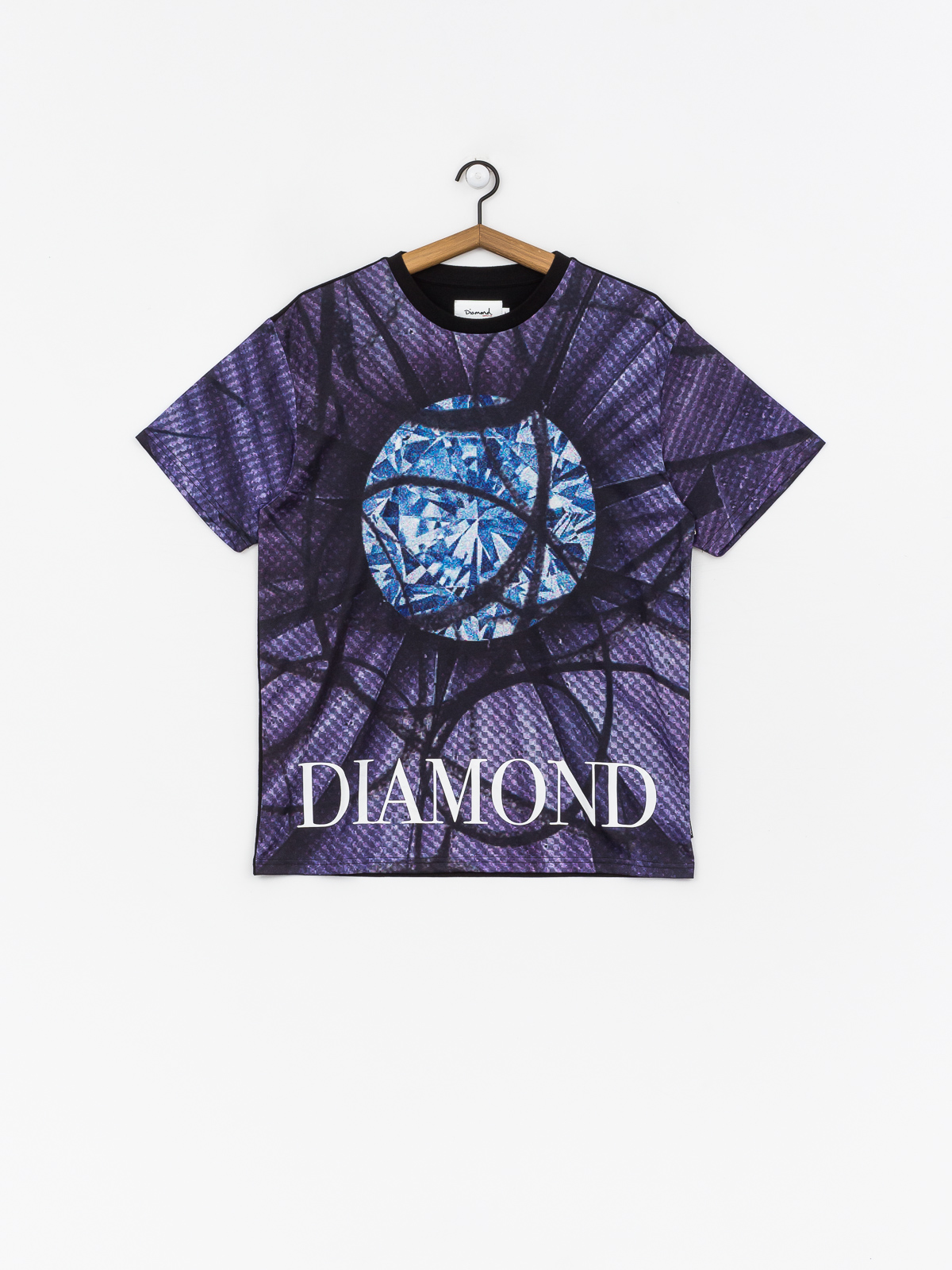 Diamond Supply Co. Distorted Flower Ujjatlan felső (black)