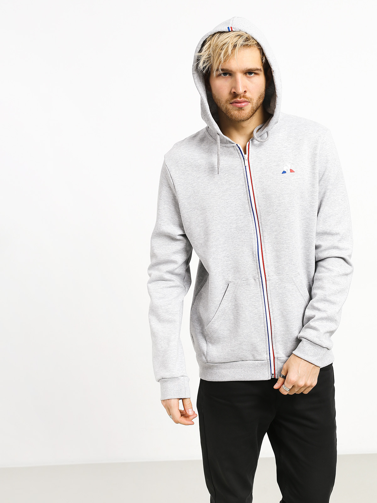 Le Coq Sportif N1 HD Kapucnis pulóver (gris chiné clair)