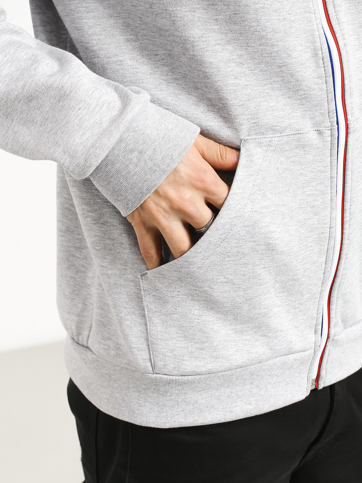 Le Coq Sportif N1 HD Kapucnis pulóver (gris chiné clair)