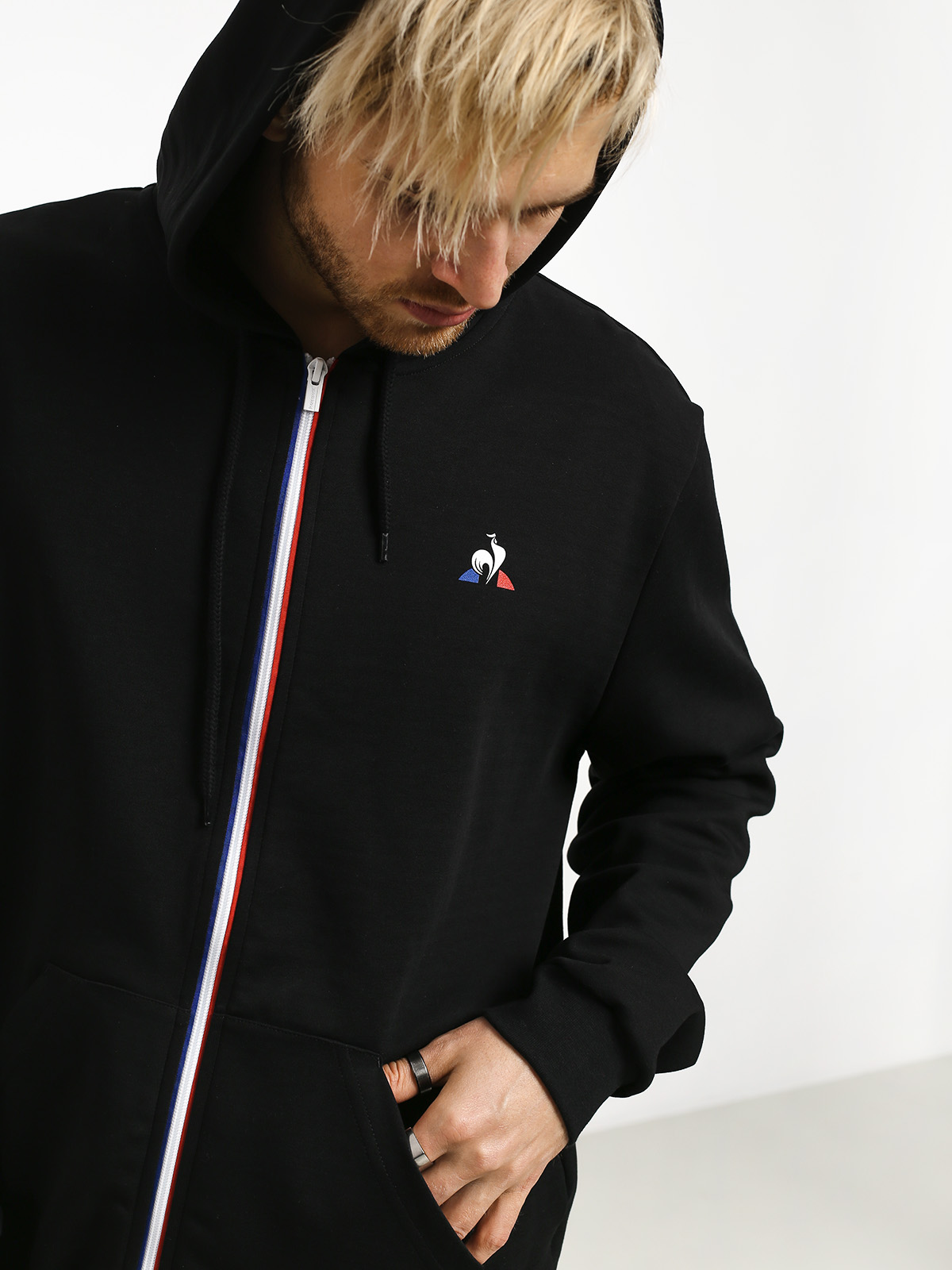 Le Coq Sportif N1 HD Kapucnis pulóver (black)