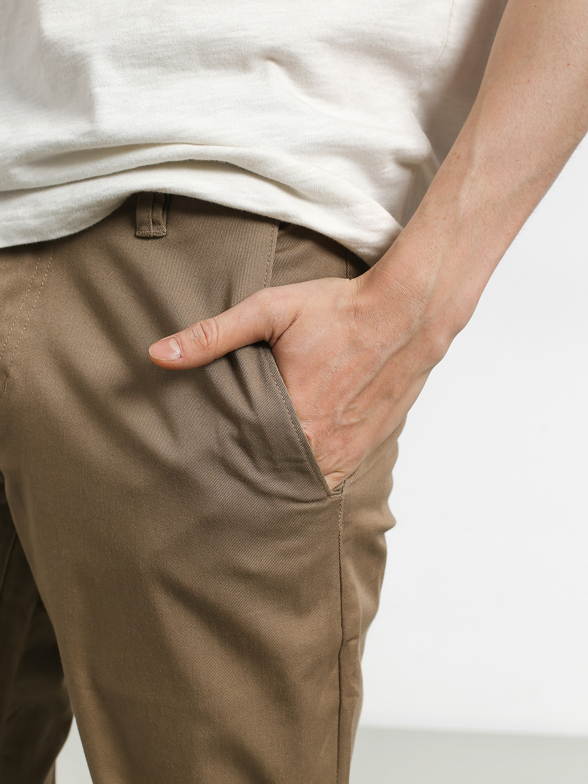 Volcom Frickin Modern Stret Kisnadrág (khaki)