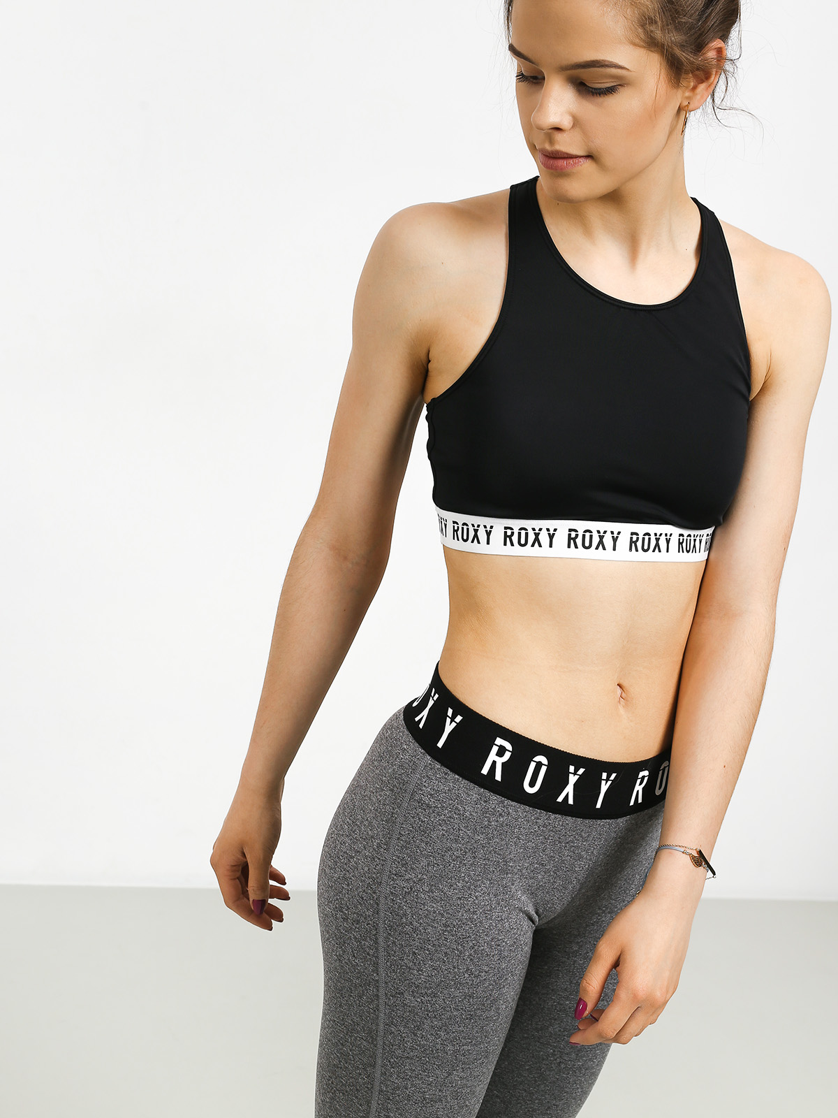 Roxy Fitness Full Crop Top Sld Wmn Fürdőruha (true black)