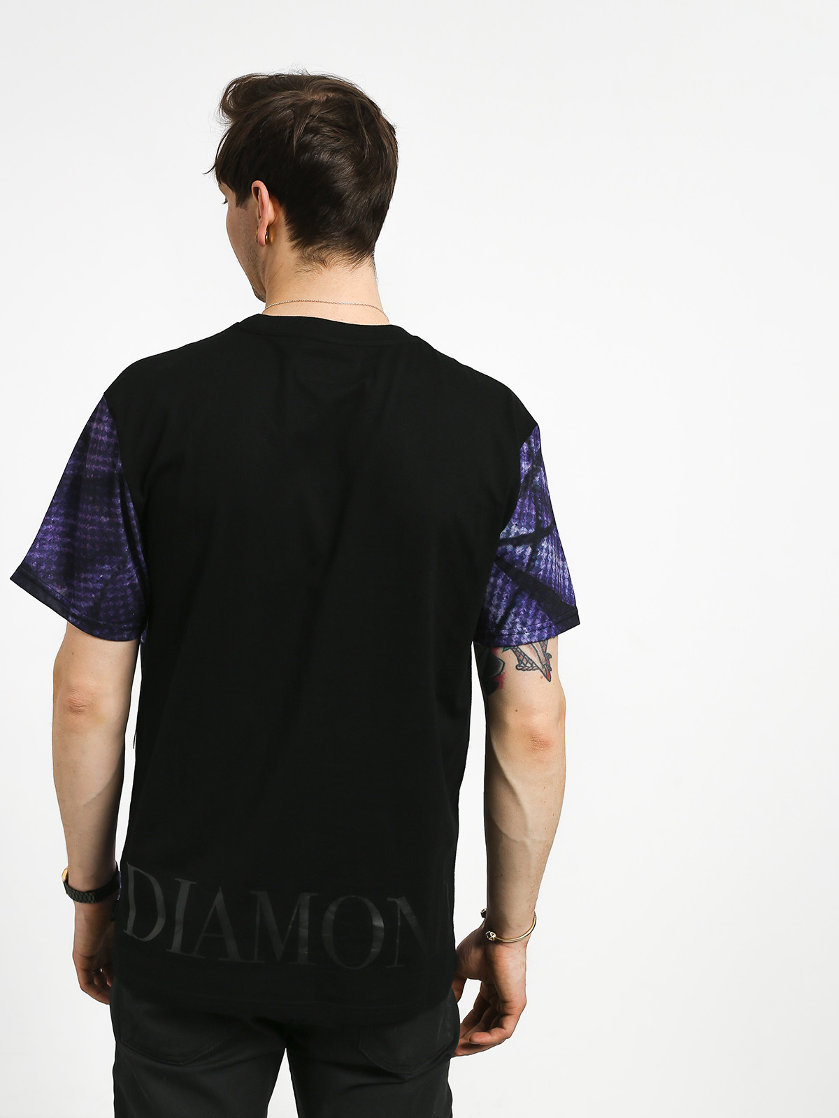 Diamond Supply Co. Distorted Flower Ujjatlan felső (black)