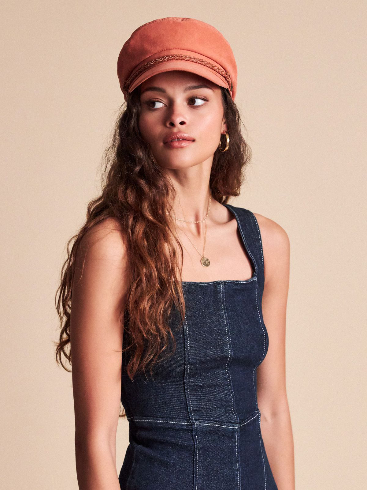 Brixton Ashland ZD Wmn Flat cap (coral)