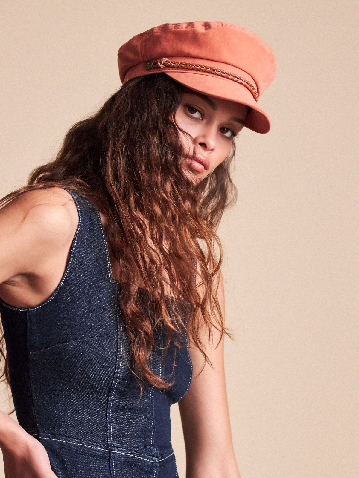 Brixton Ashland ZD Wmn Flat cap (coral)