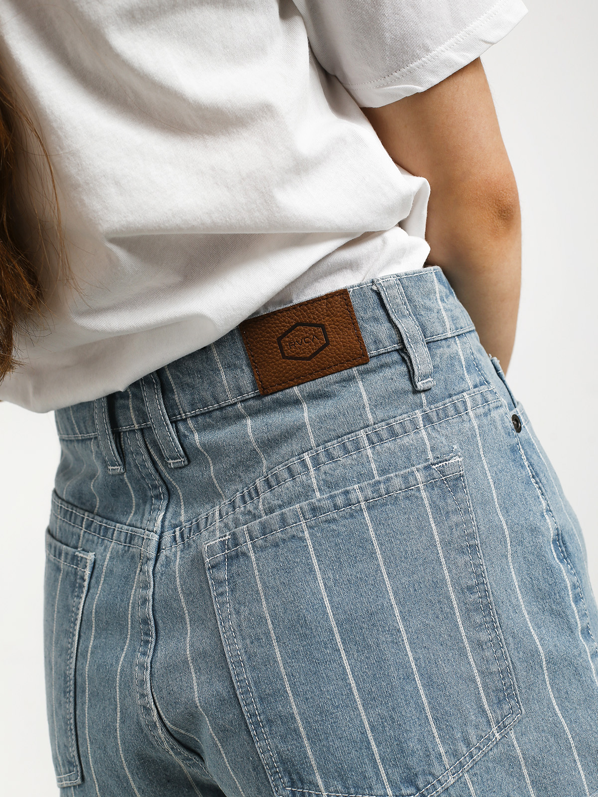 RVCA Hi Roller Wmn Rövidnadrág (washed stripe)