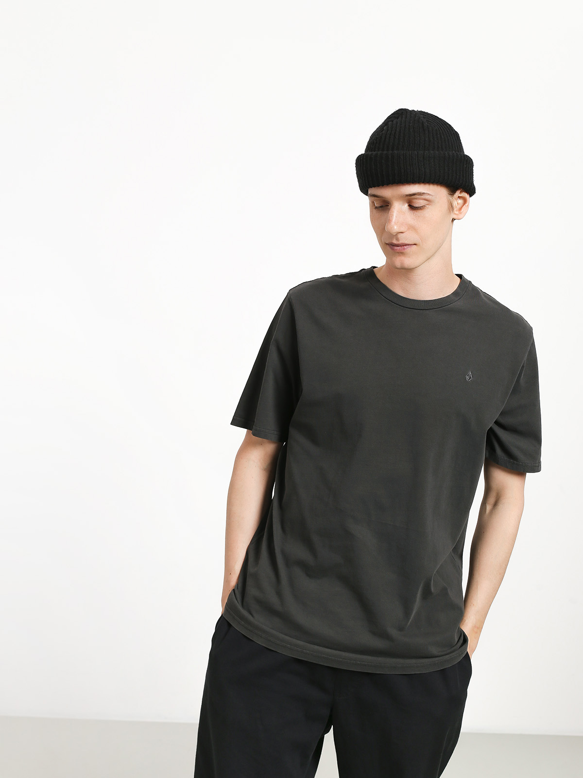 Volcom Solid Stone Emb Ujjatlan felső (black)