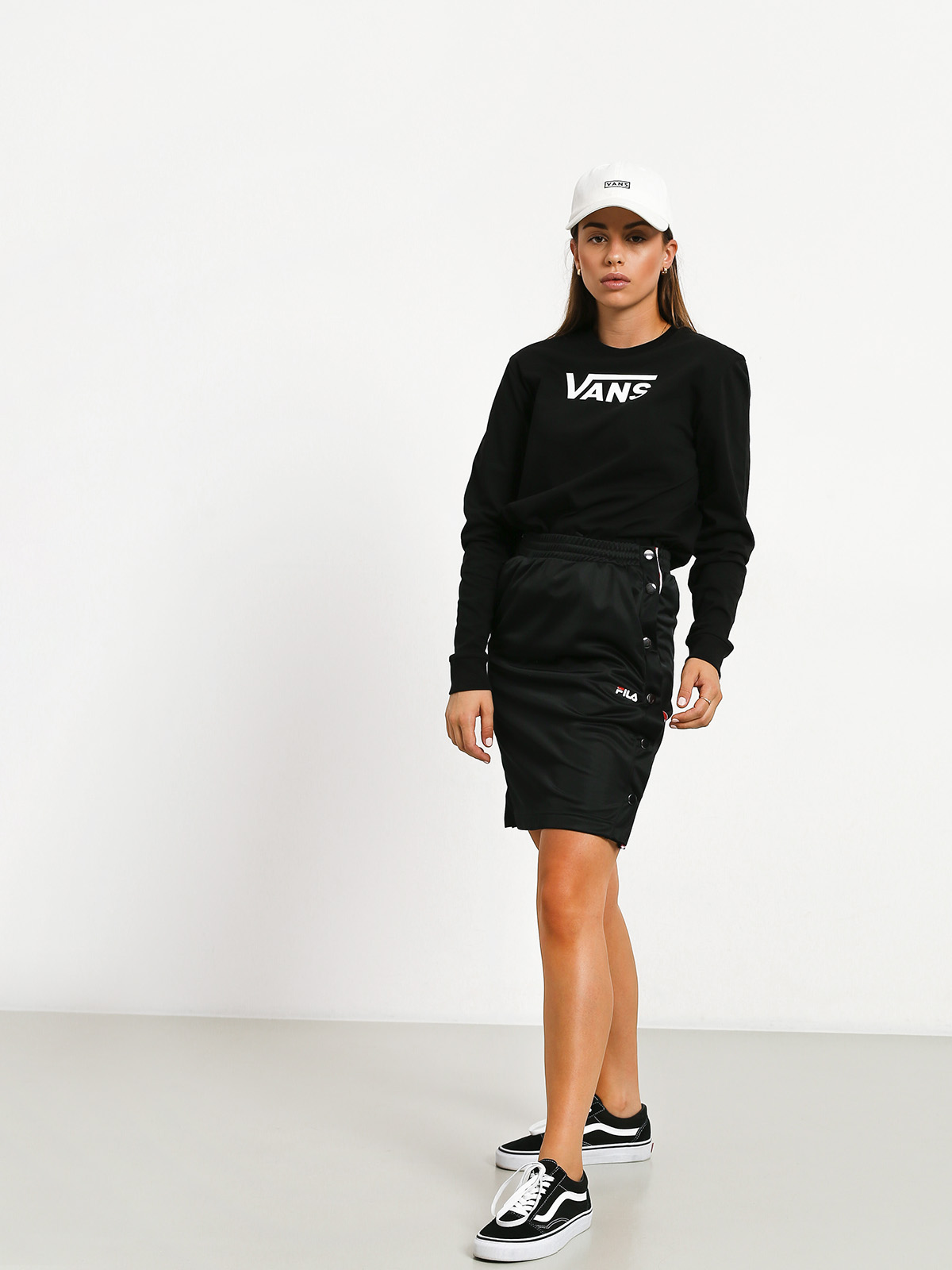 Hosszú ujjú felső Vans Flying V Classic Wmn (black)