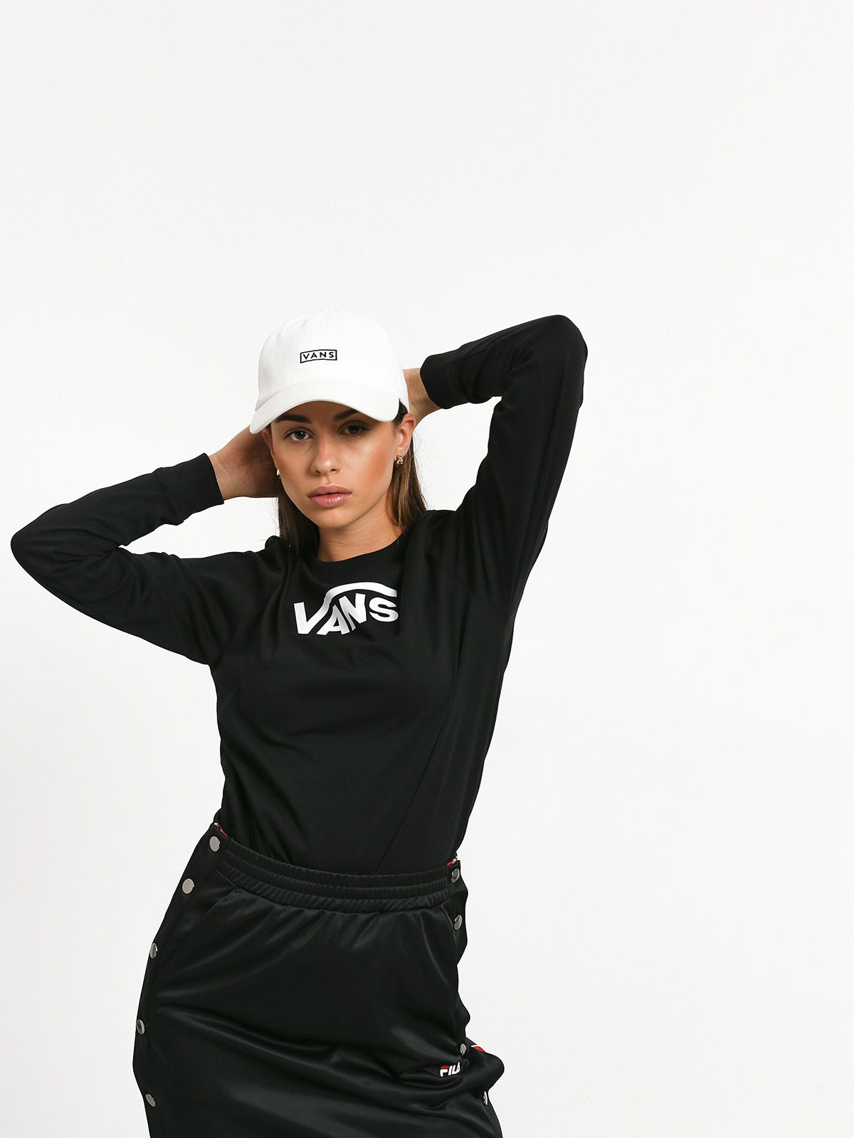 Hosszú ujjú felső Vans Flying V Classic Wmn (black)