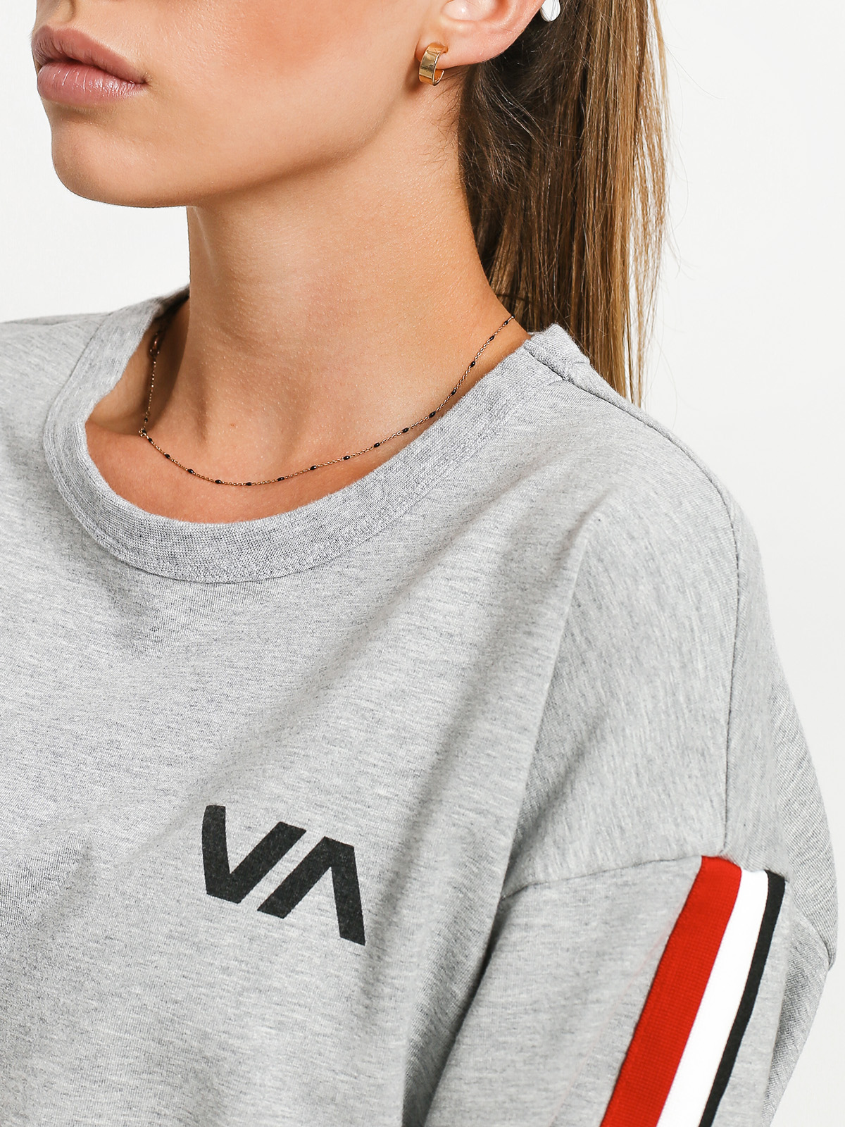 RVCA Ringside Sweatshirt Pulóver (heather grey)