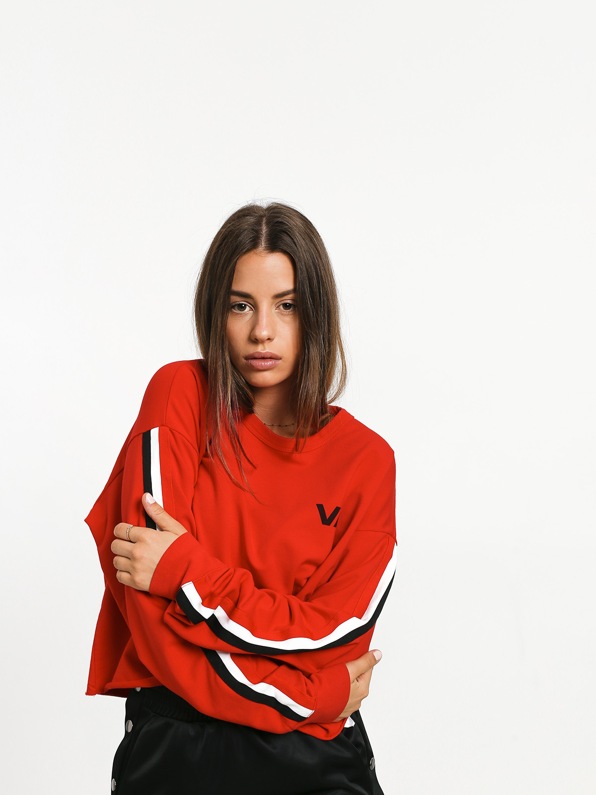 RVCA Ringside Sweatshirt Pulóver (red)