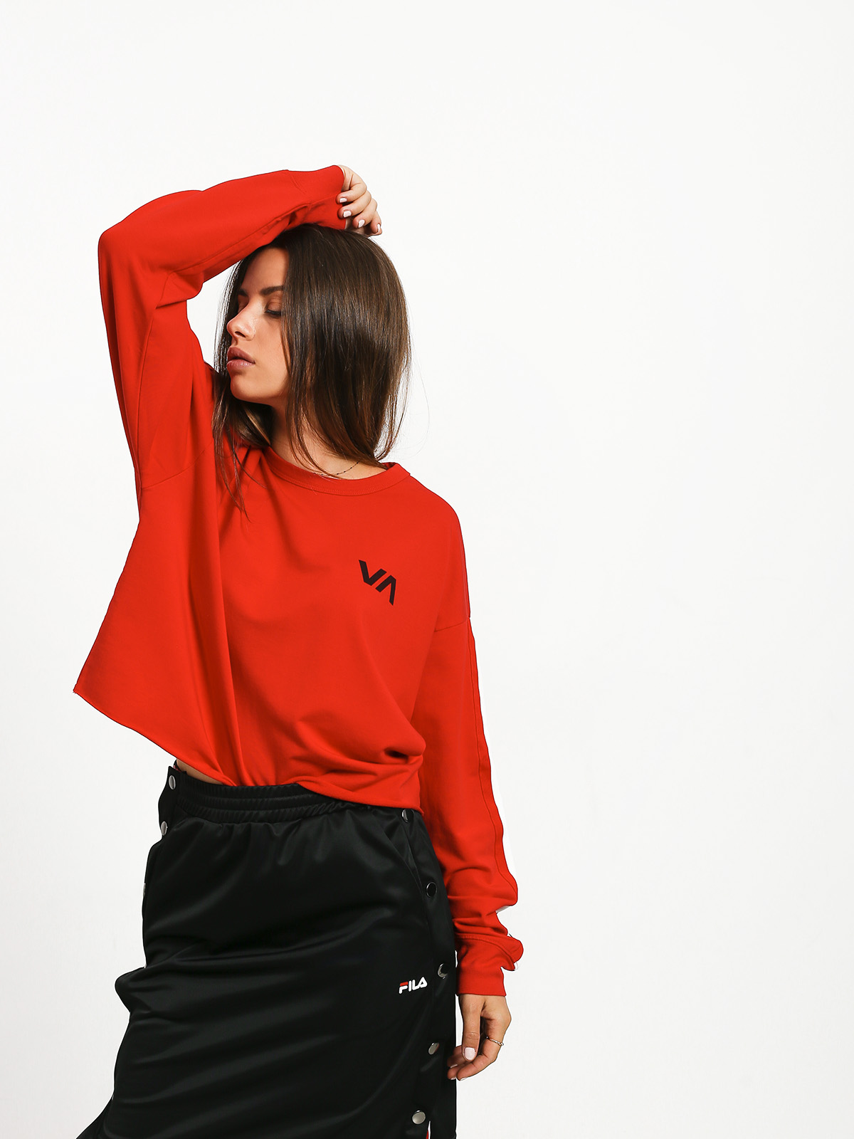 RVCA Ringside Sweatshirt Pulóver (red)
