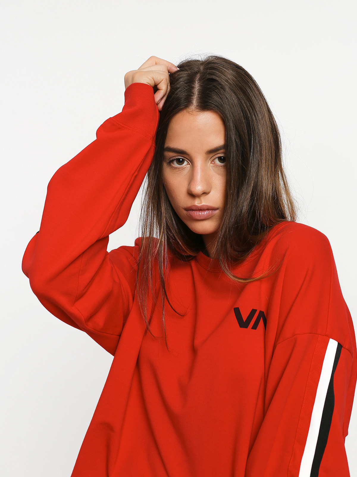 RVCA Ringside Sweatshirt Pulóver (red)
