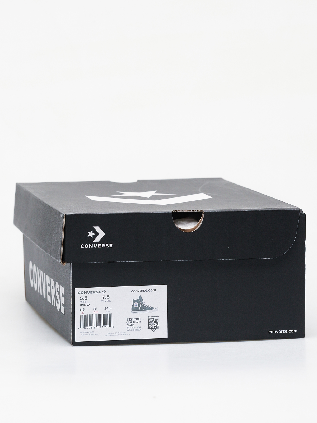 Converse Chuck Taylor All Star Hi Leather Tornacipők (blk)