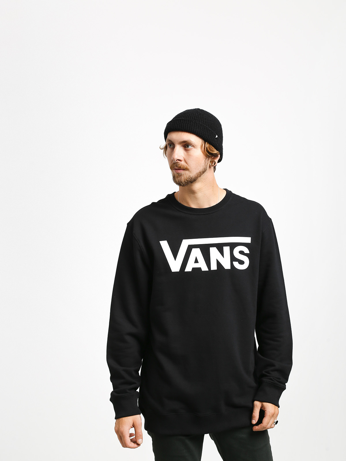 Vans Classic Pulóver (black/white)