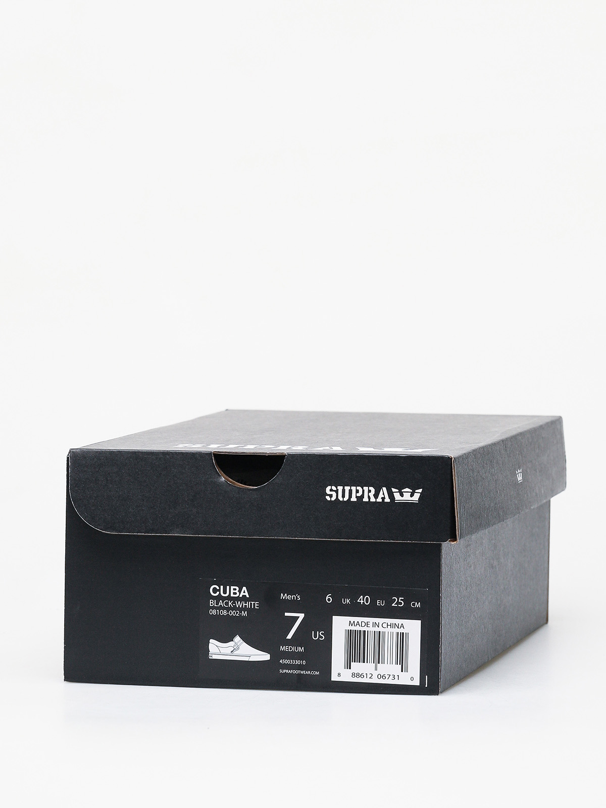 Supra Cuba Cipők (black white)
