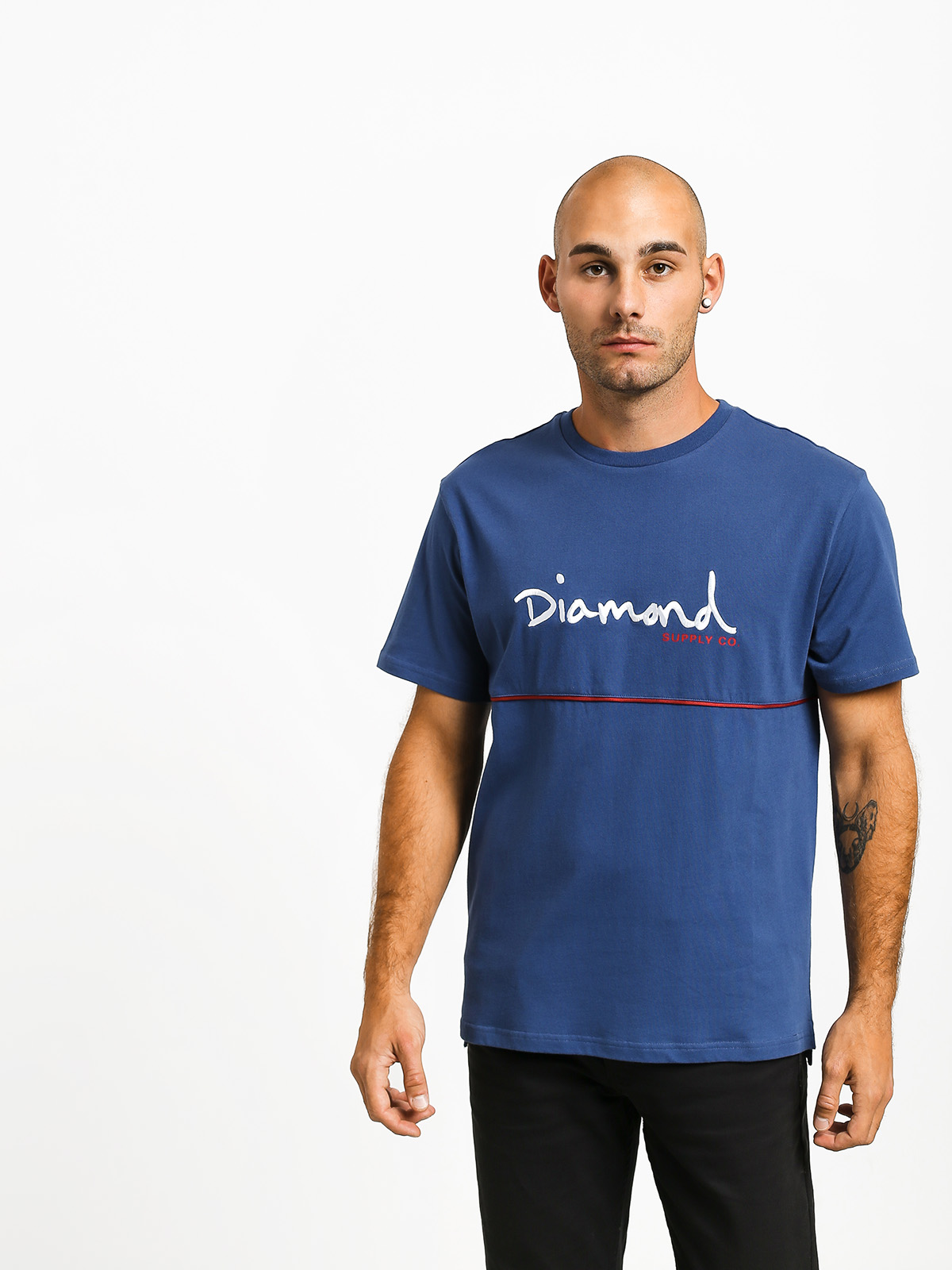 Diamond Supply Co. Hard Cut Ujjatlan felső (navy)