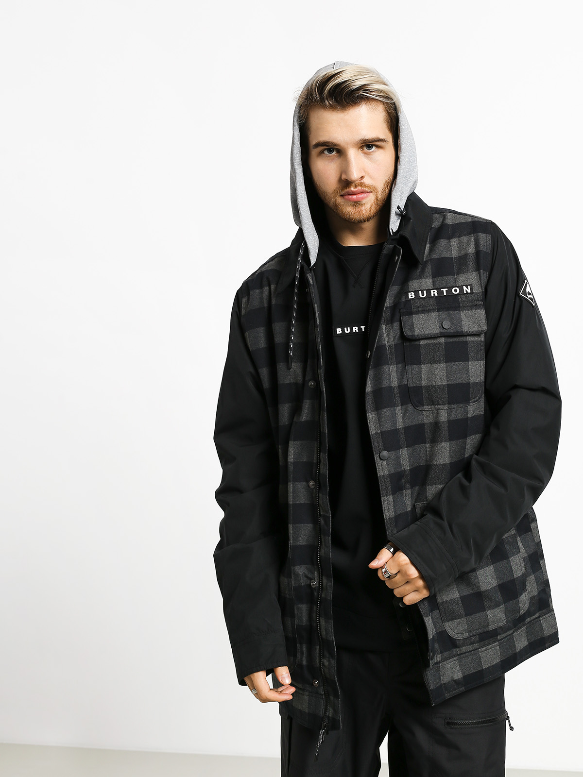 Férfi Burton Dunmore Snowboard dzseki (true black htr buff)