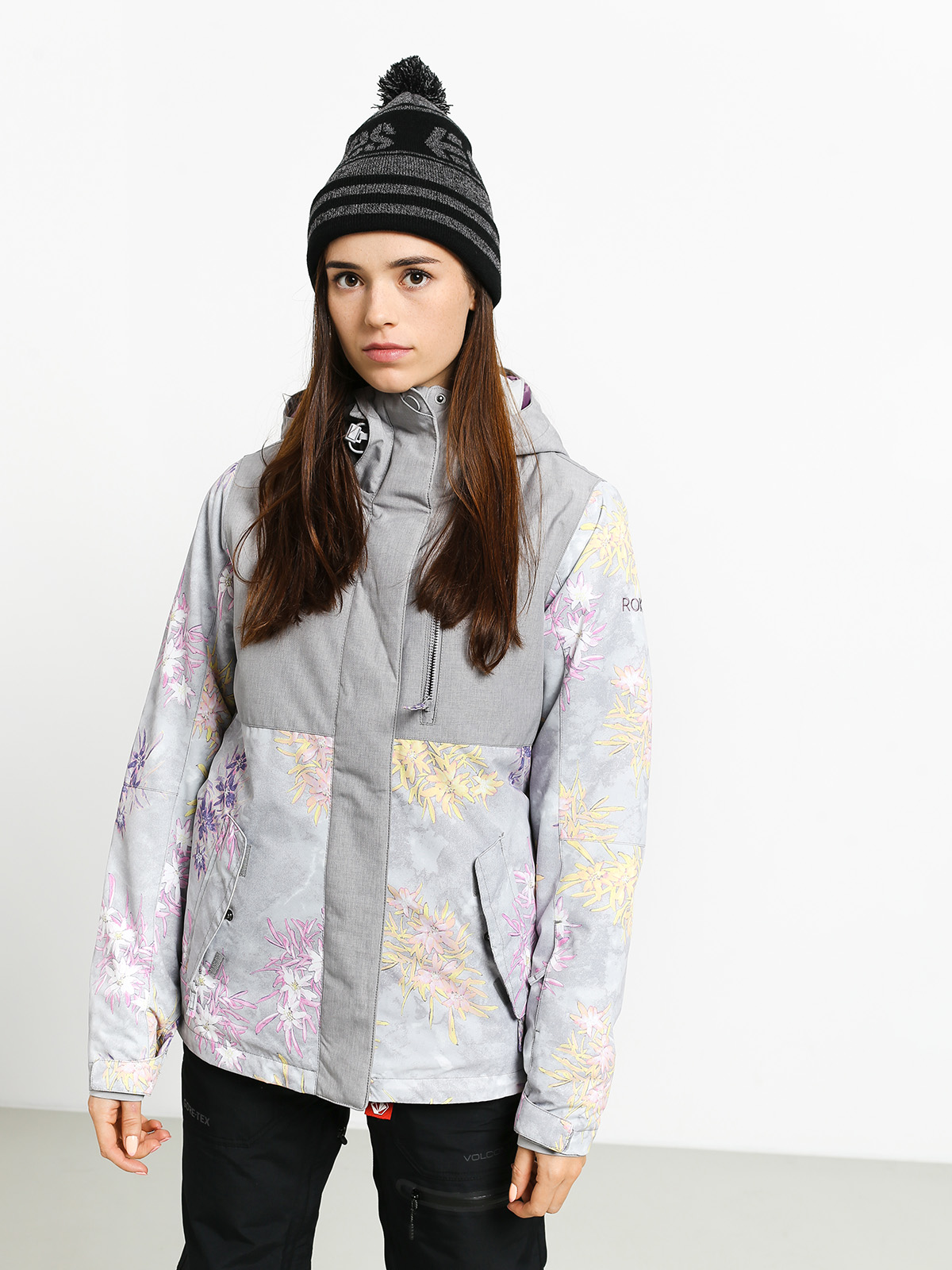 Női Roxy Jetty Block Snowboard dzseki (edelweiss)