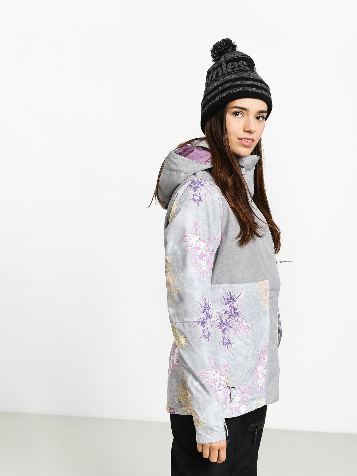 Női Roxy Jetty Block Snowboard dzseki (edelweiss)