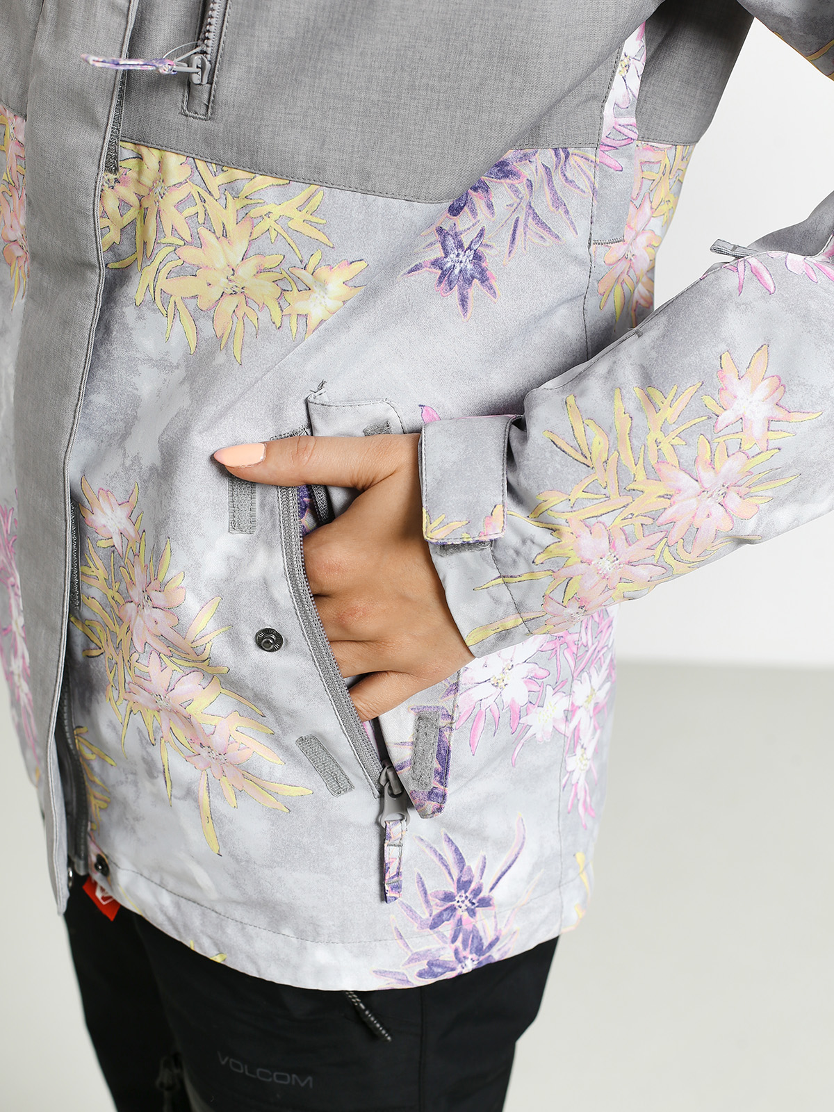 Női Roxy Jetty Block Snowboard dzseki (edelweiss)