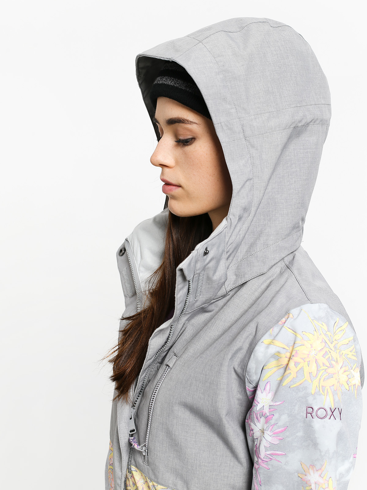 Női Roxy Jetty Block Snowboard dzseki (edelweiss)