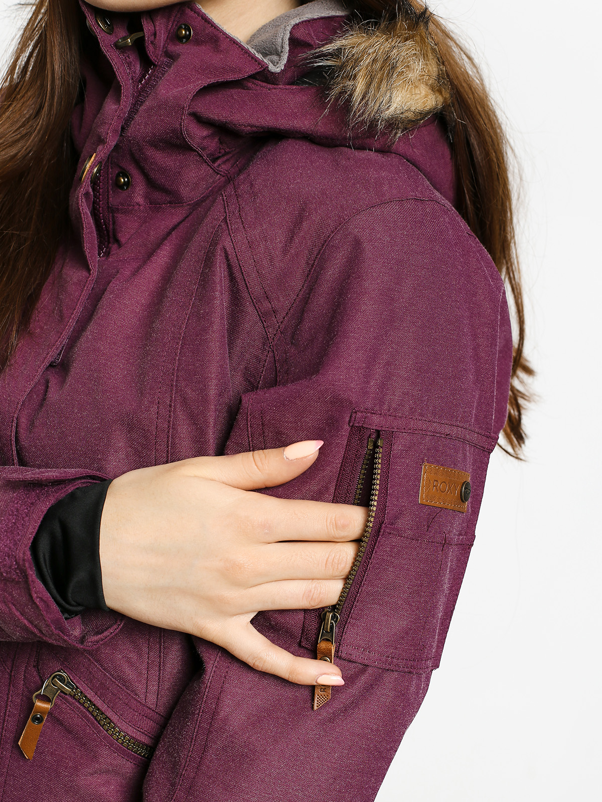 Női Roxy Meade Snowboard dzseki (grape wine)