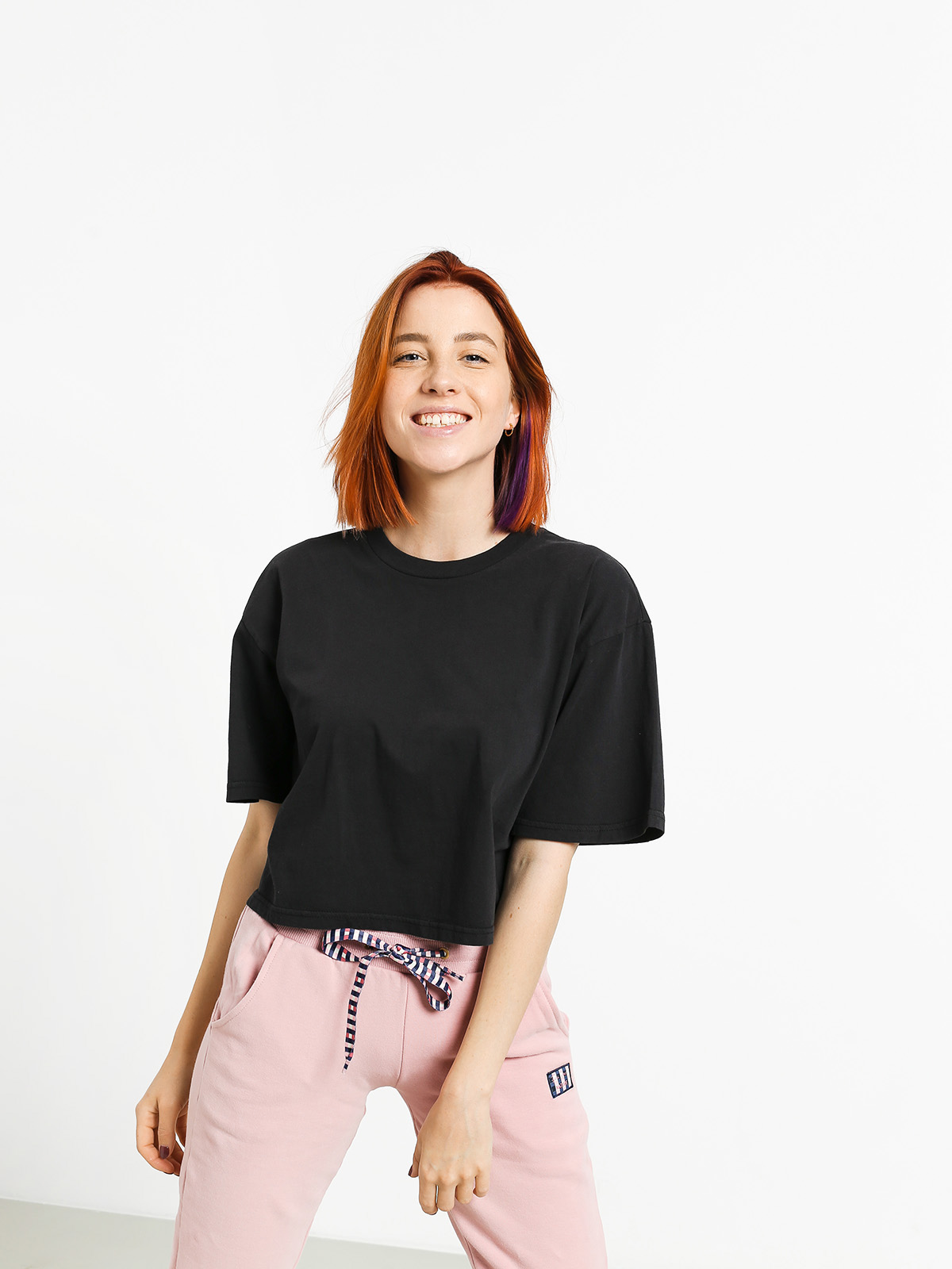 Brixton Amanda Crop Wmn Ujjatlan felső (black)