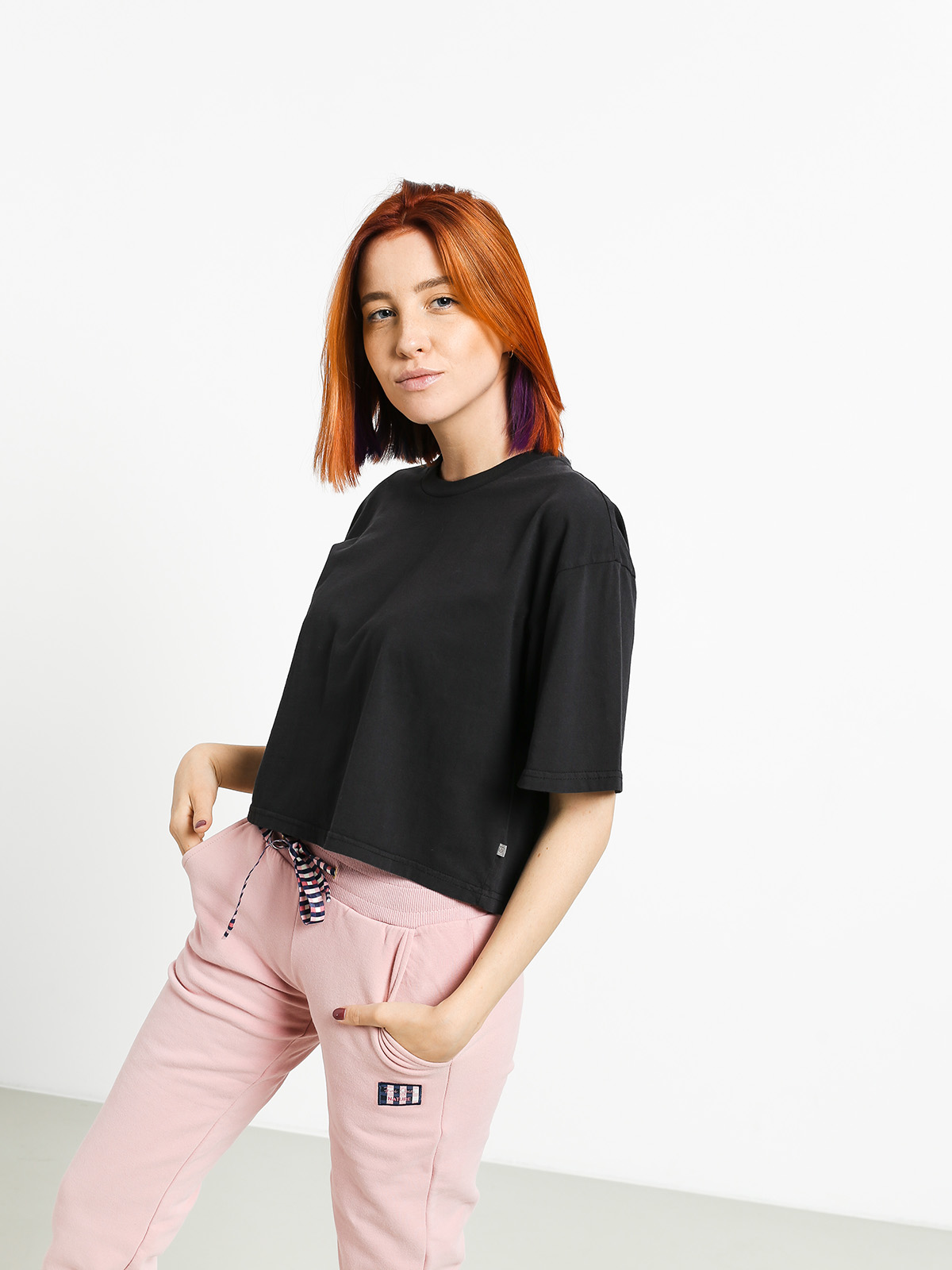 Brixton Amanda Crop Wmn Ujjatlan felső (black)